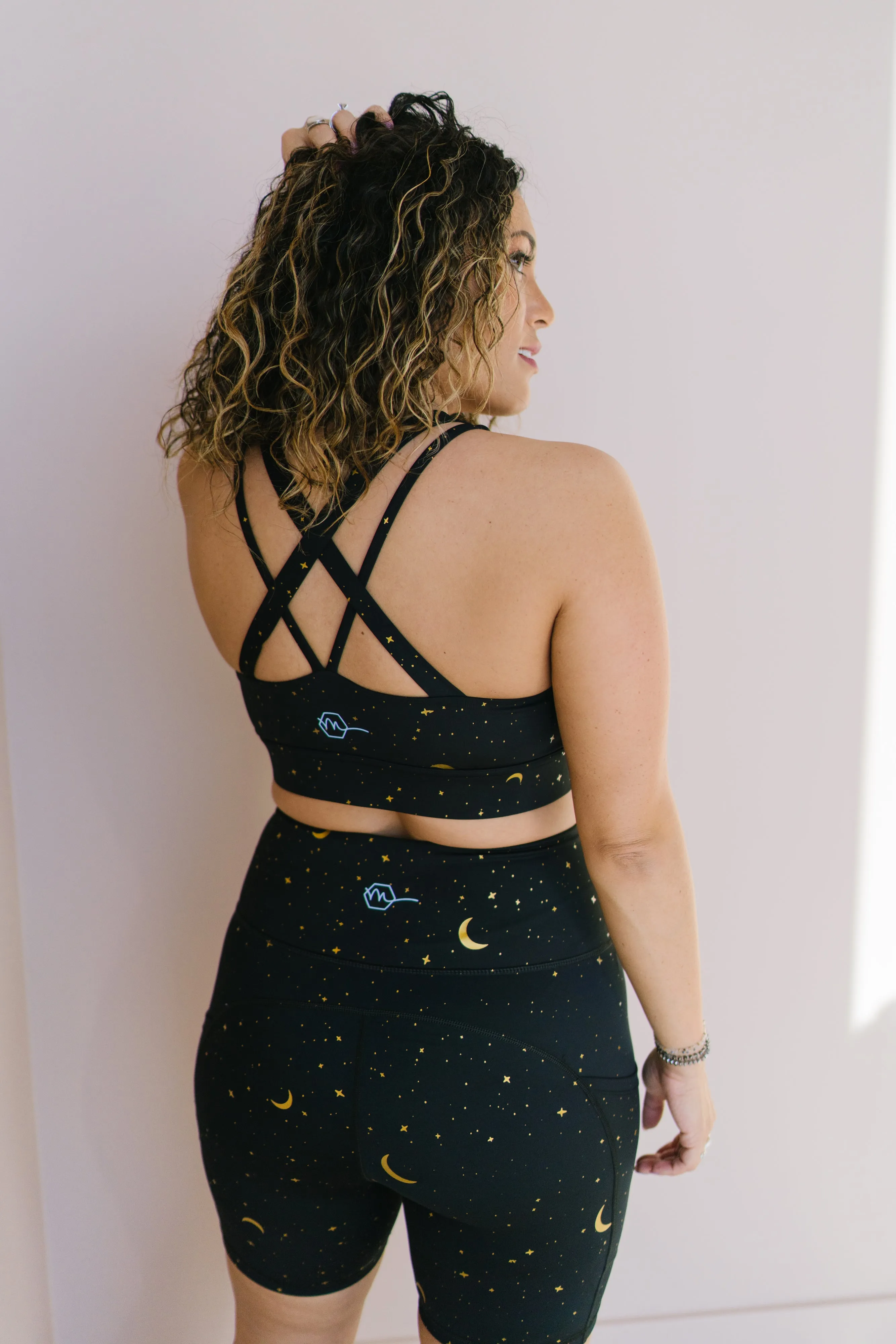 Biker Shorts - 6'' - Moons | MT SPORT sold by Maven Thread product image thumbnail 3