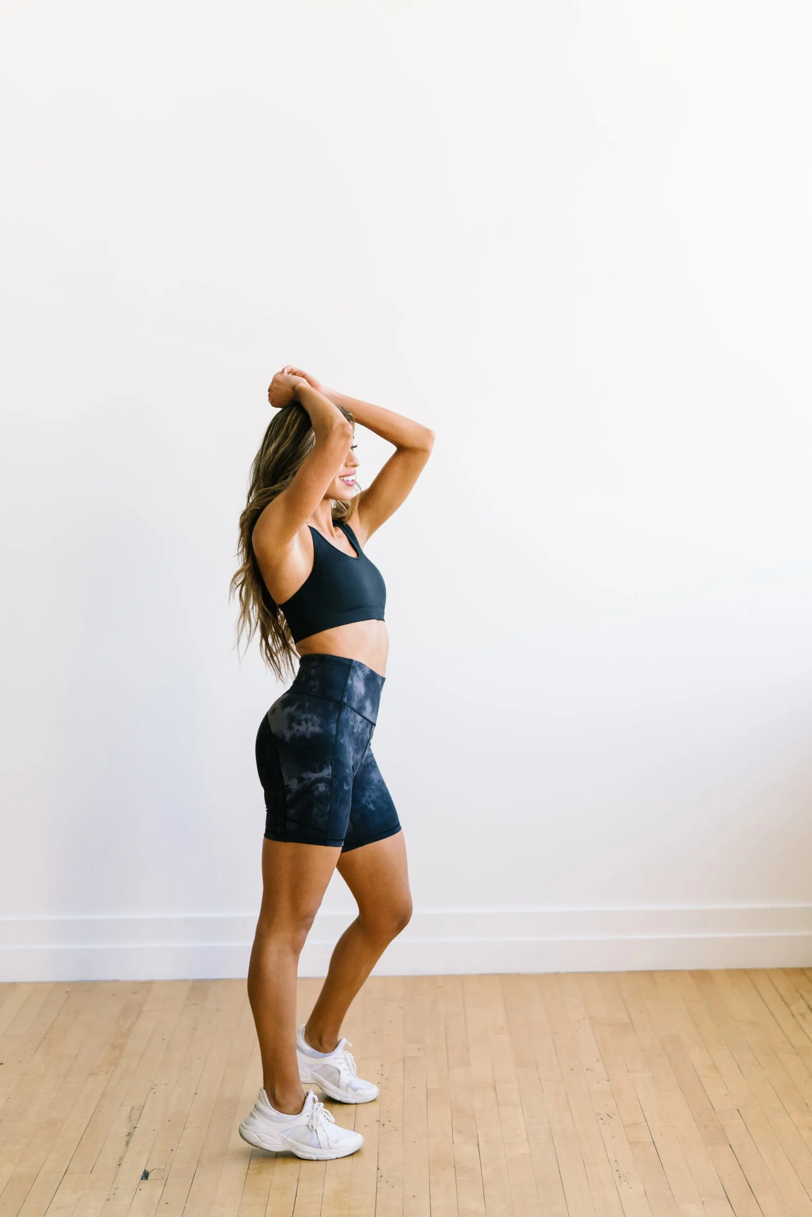 Biker Shorts - 6'' - Black Tie Dye | MT LUXE sold by Maven Thread product image thumbnail 4