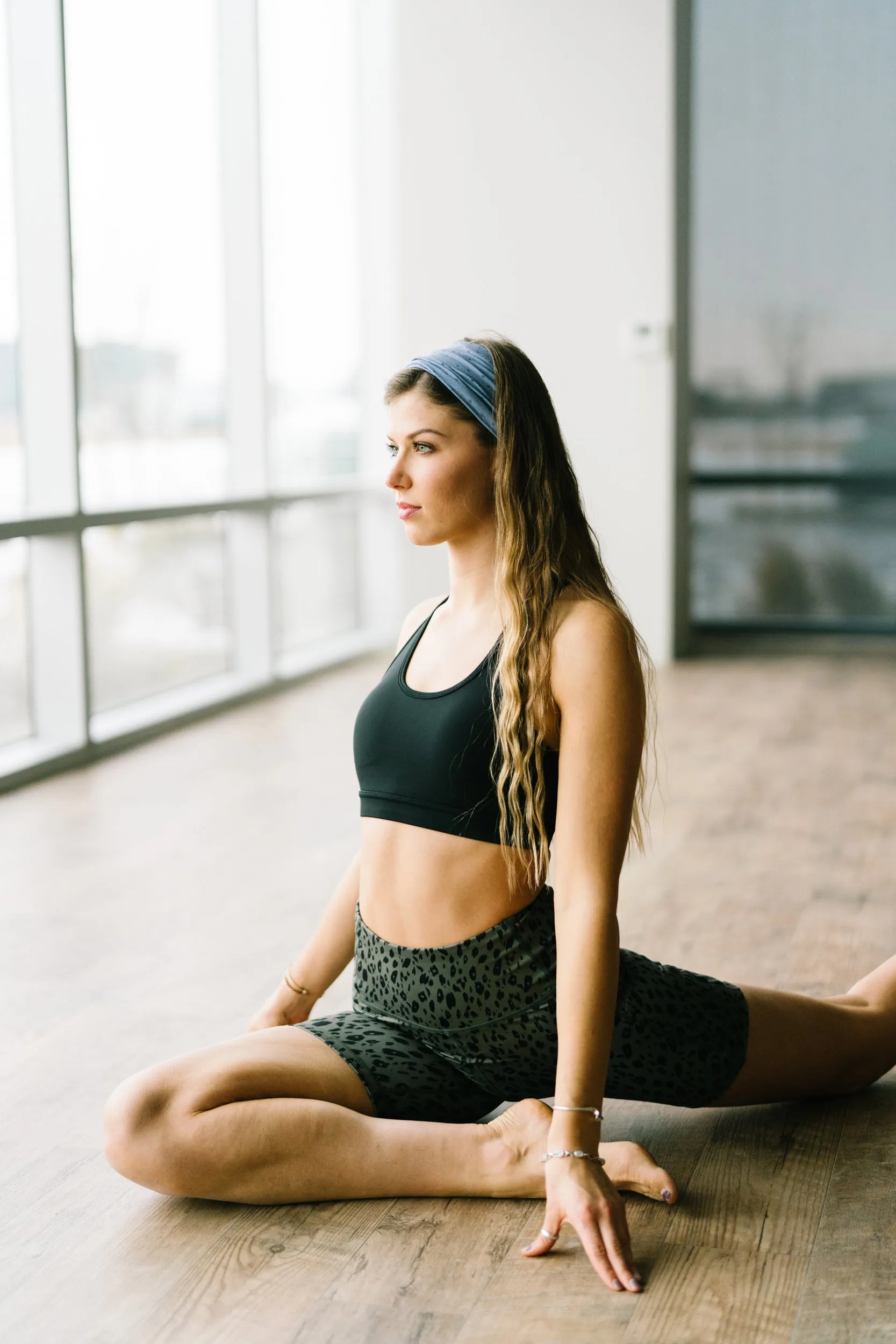 Biker Shorts - 6''- Green Leopard | MT SPORT sold by Maven Thread product image thumbnail 3