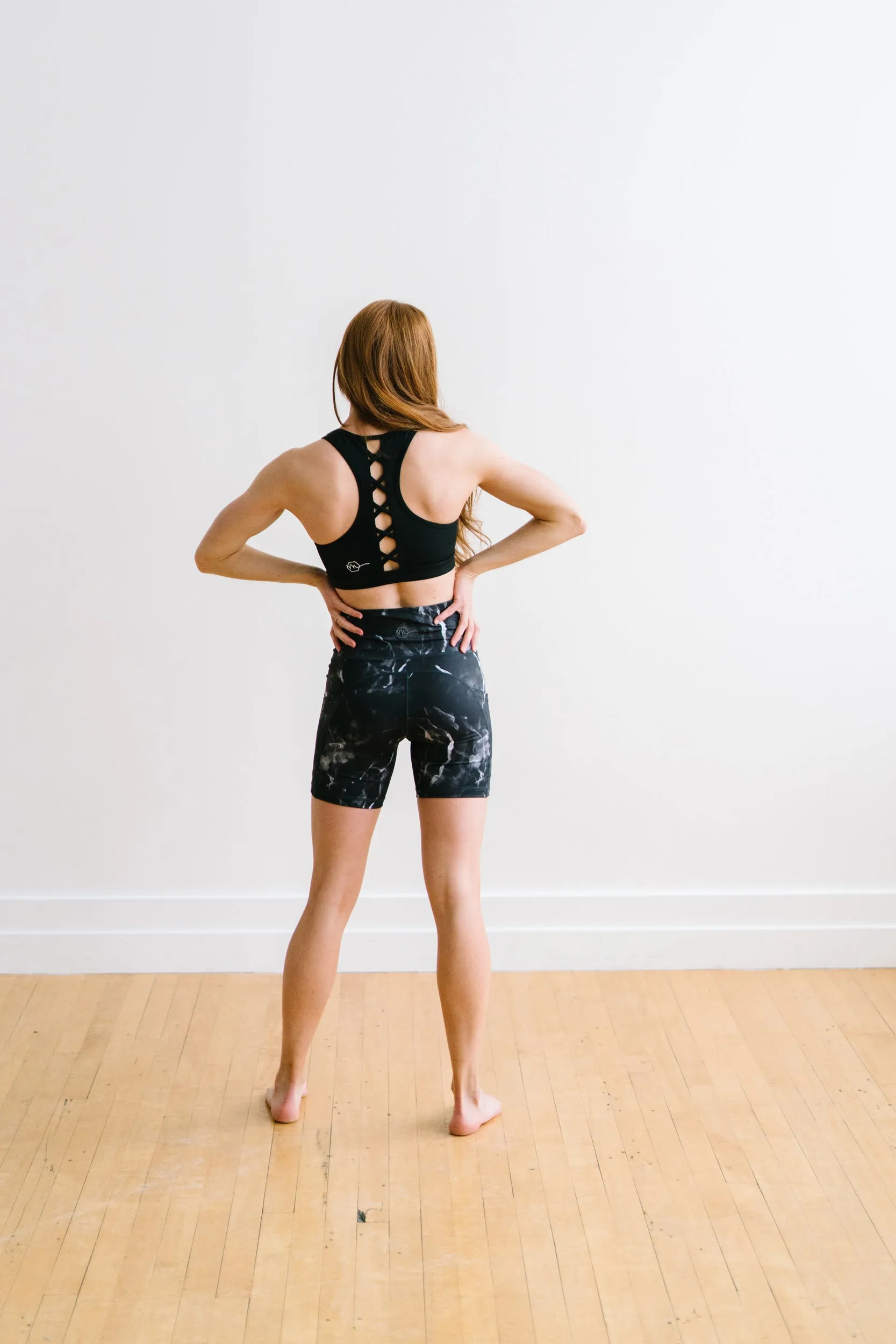 Biker Shorts - 6''- Black Marble | MT SPORT sold by Maven Thread product image thumbnail 3
