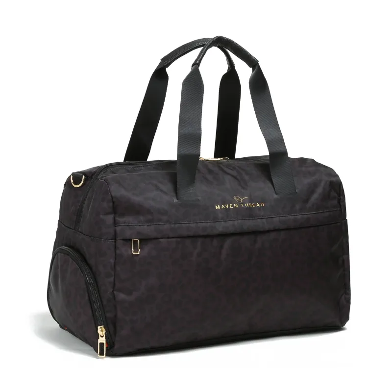 On the Go Duffel - Grey Leopard sold by Maven Thread