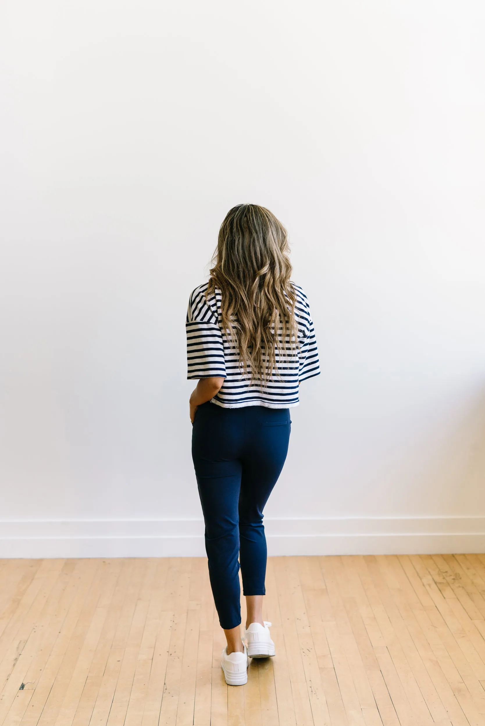 Work Hard Play Hard Trousers - Navy | MT LUXE sold by Maven Thread product image thumbnail 3