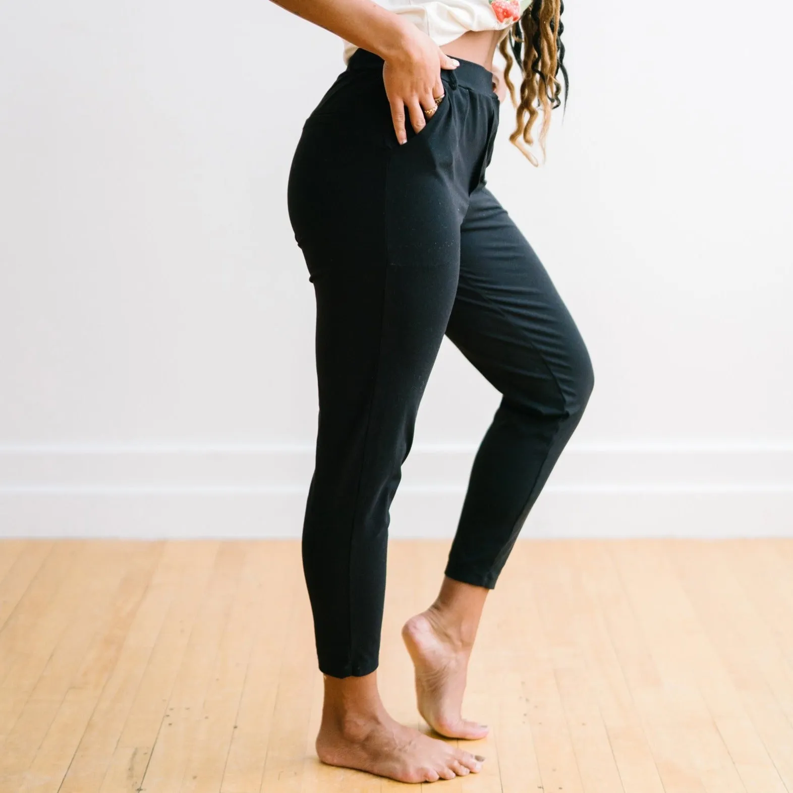 Work Hard Play Hard Trousers - Black | MT LUXE sold by Maven Thread