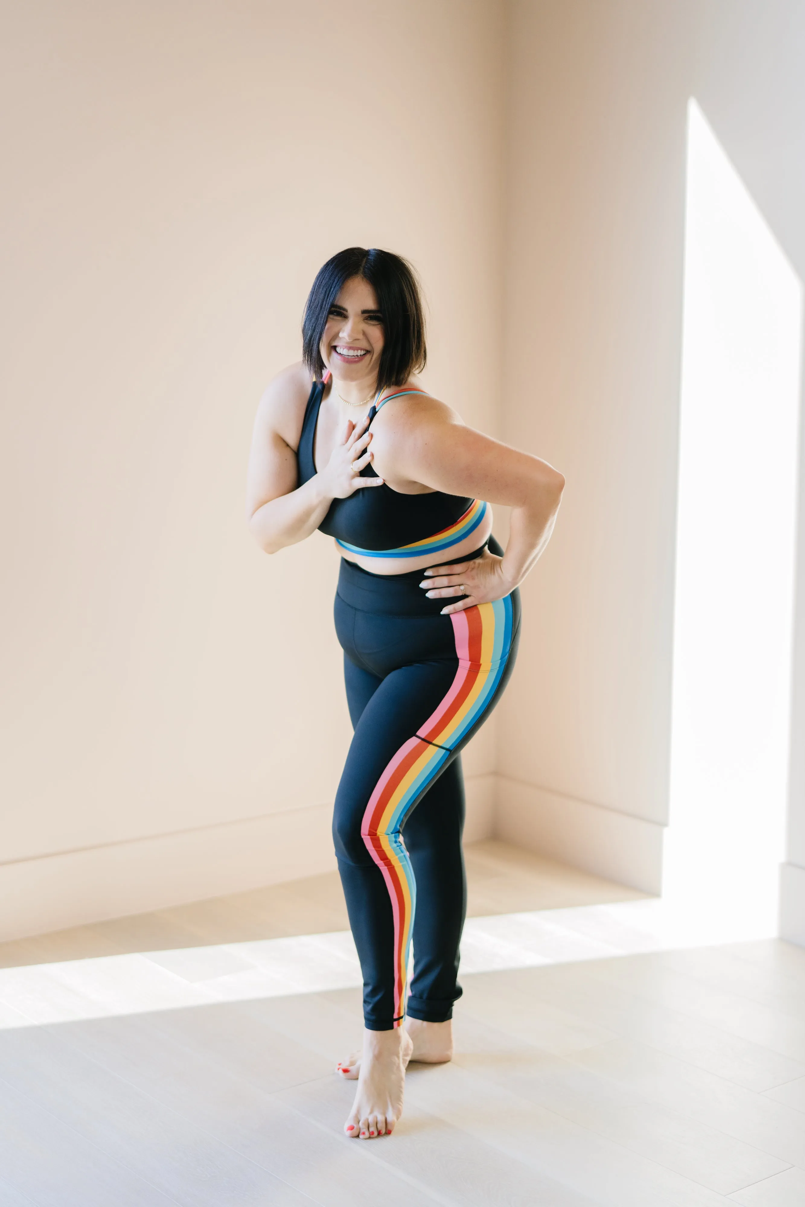 Inspire Leggings - Rainbow | MT SPORT sold by Maven Thread product image thumbnail 4
