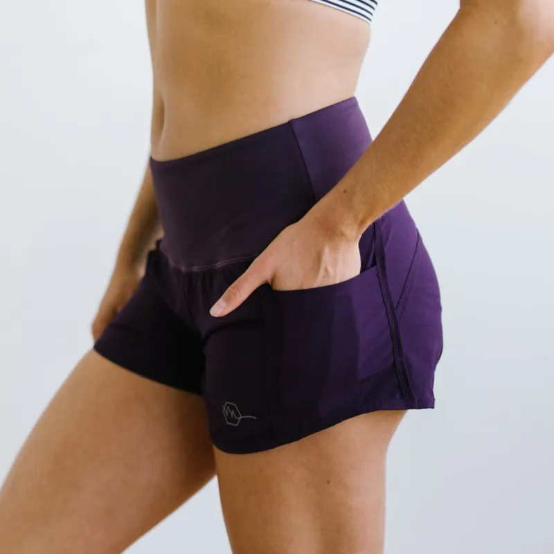 Elite Shorts - 3.5'' - Plum sold by Maven Thread