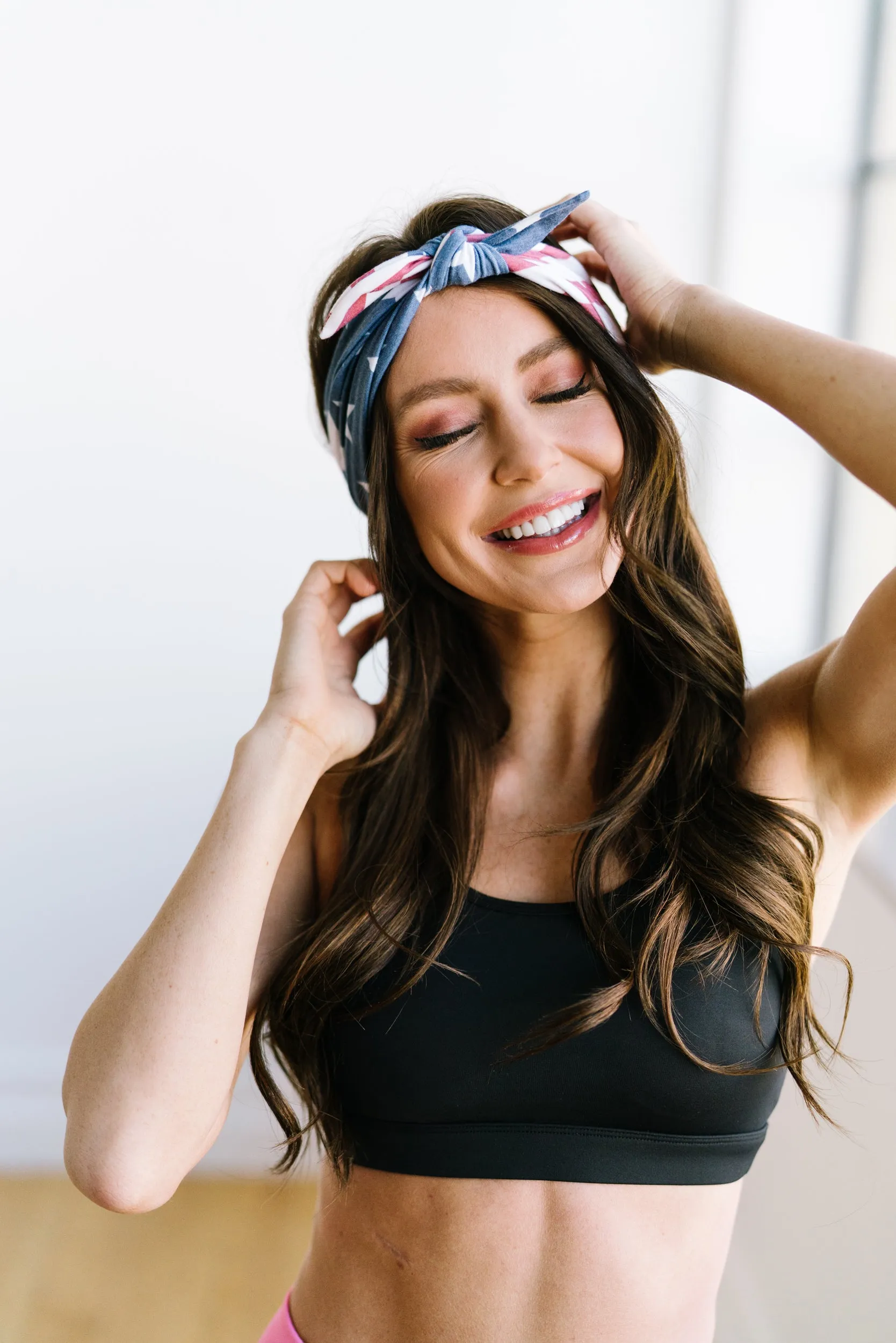 LIBERTY - 4'' Bow Headband sold by Maven Thread product image thumbnail 4