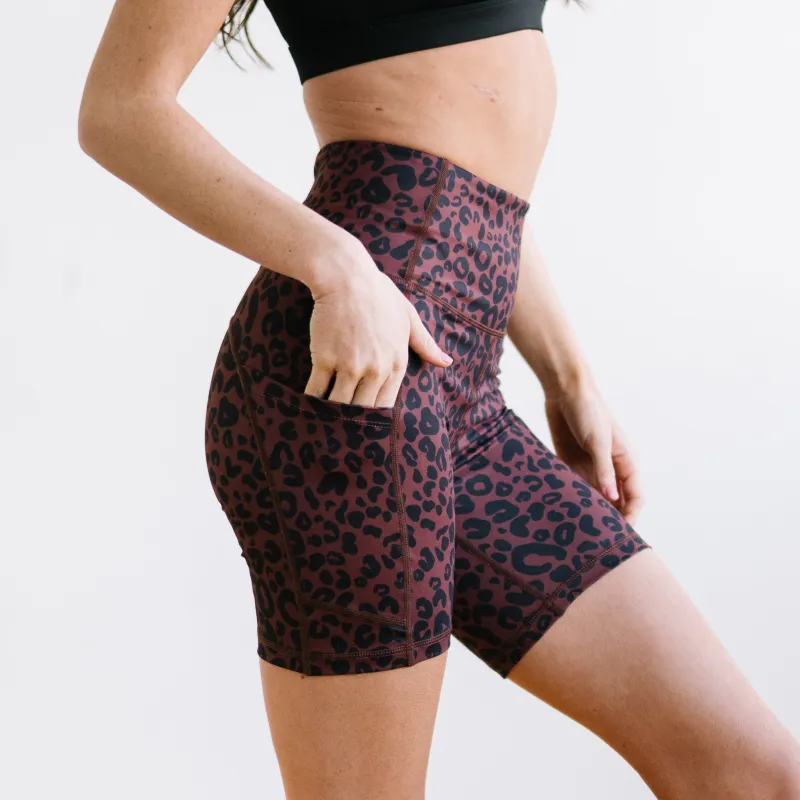 Biker Shorts - 6''- Cheetah | MT SPORT sold by Maven Thread