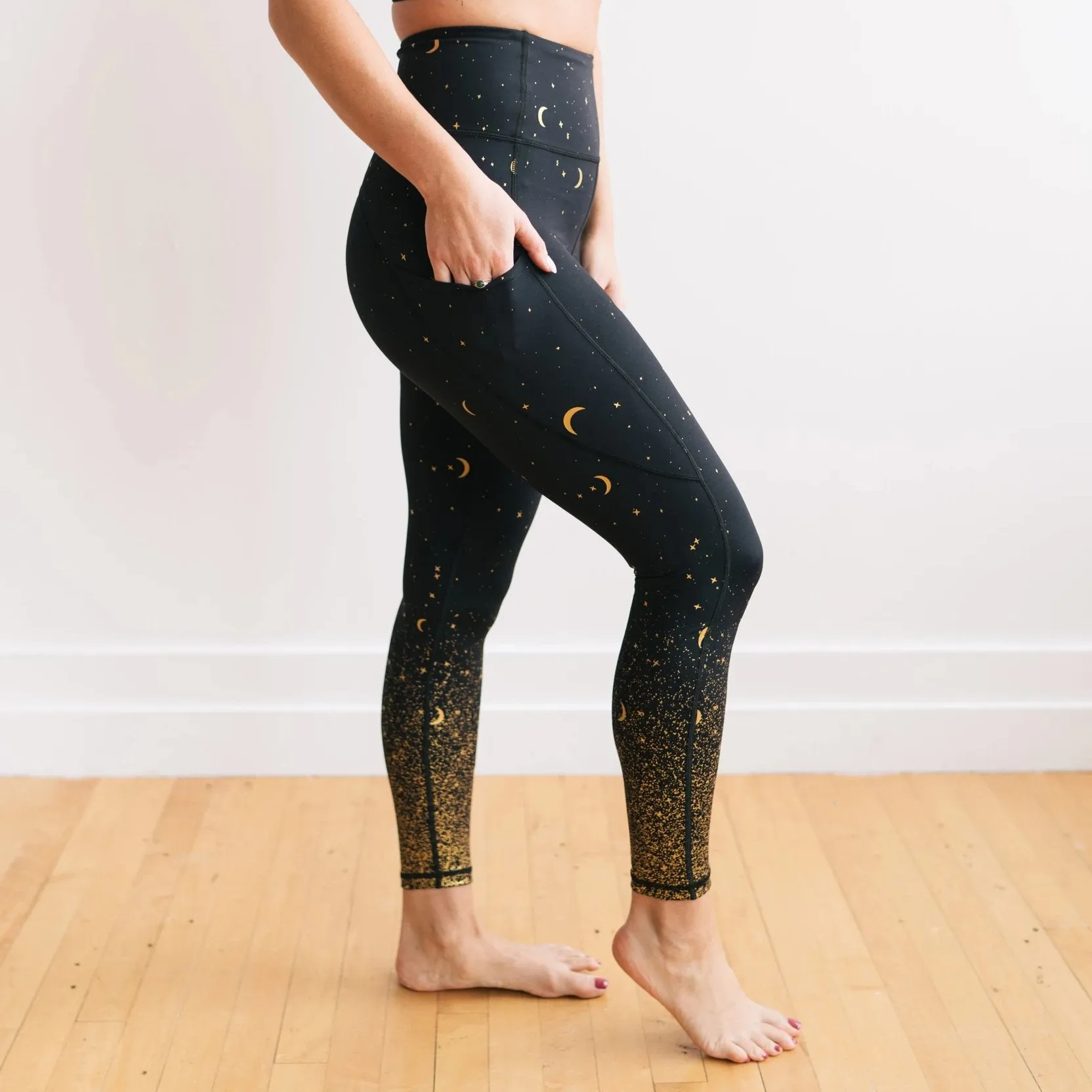 Inspire Leggings - Moons | MT SPORT sold by Maven Thread