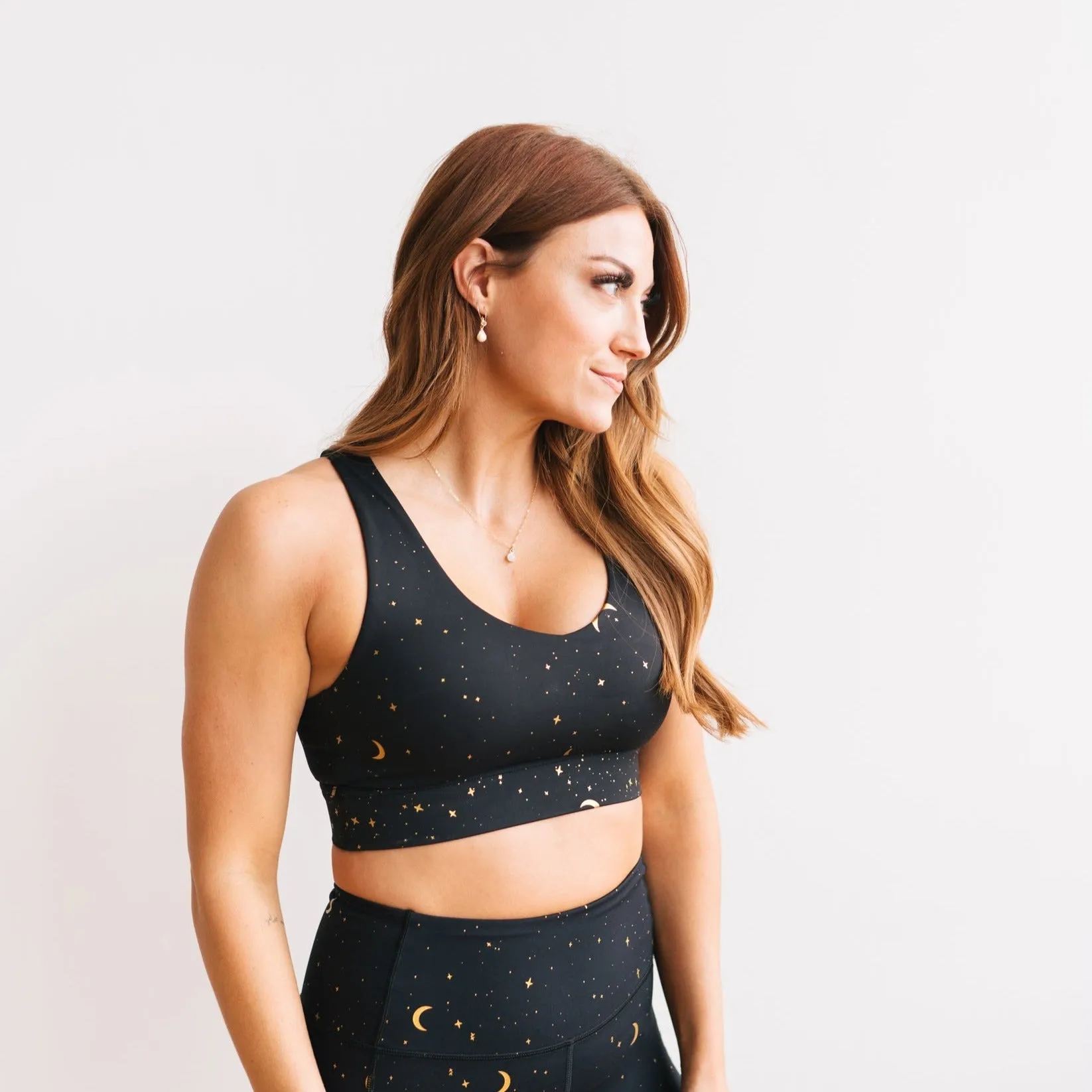Criss Cross Sports Bra - Moons | MT SPORT sold by Maven Thread product image thumbnail 2