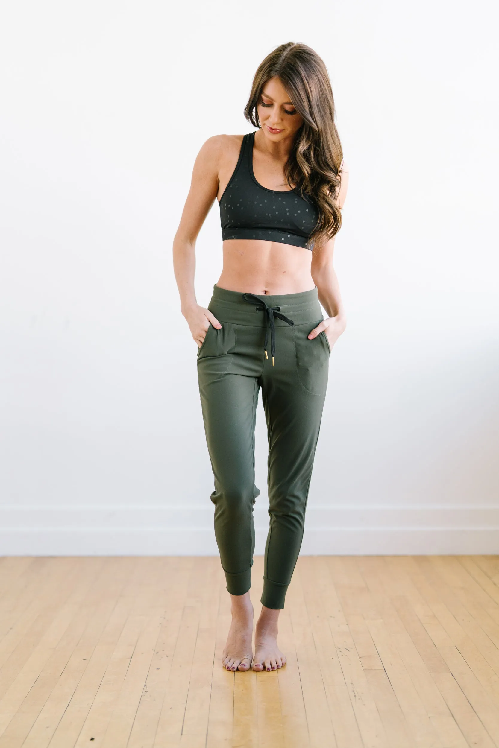 Warmup Joggers - Olive Green | MT LUXE sold by Maven Thread product image thumbnail 5