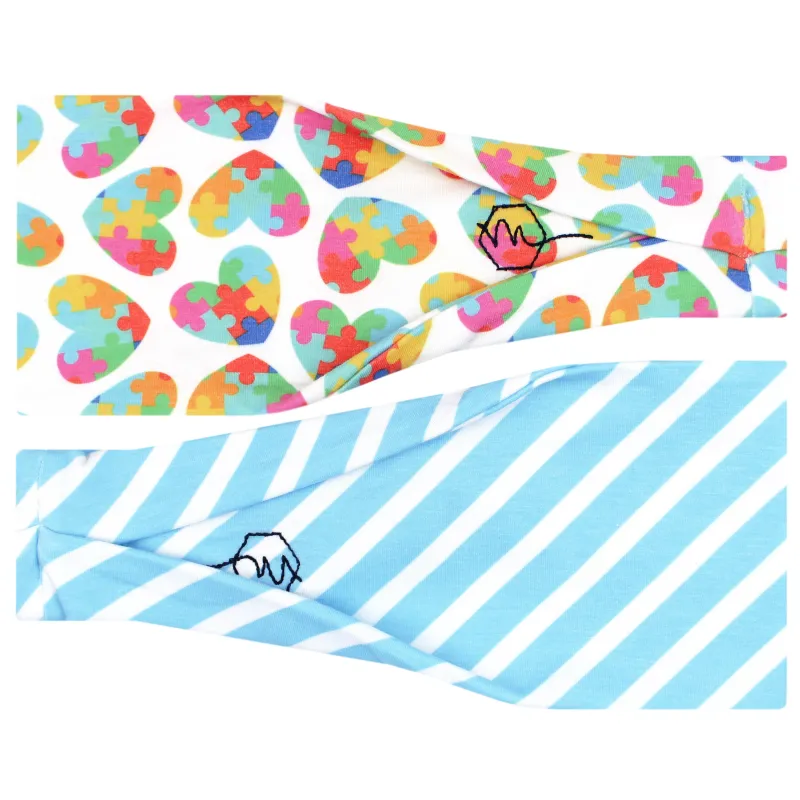 AUTISM AWARENESS - 4'' Headband sold by Maven Thread