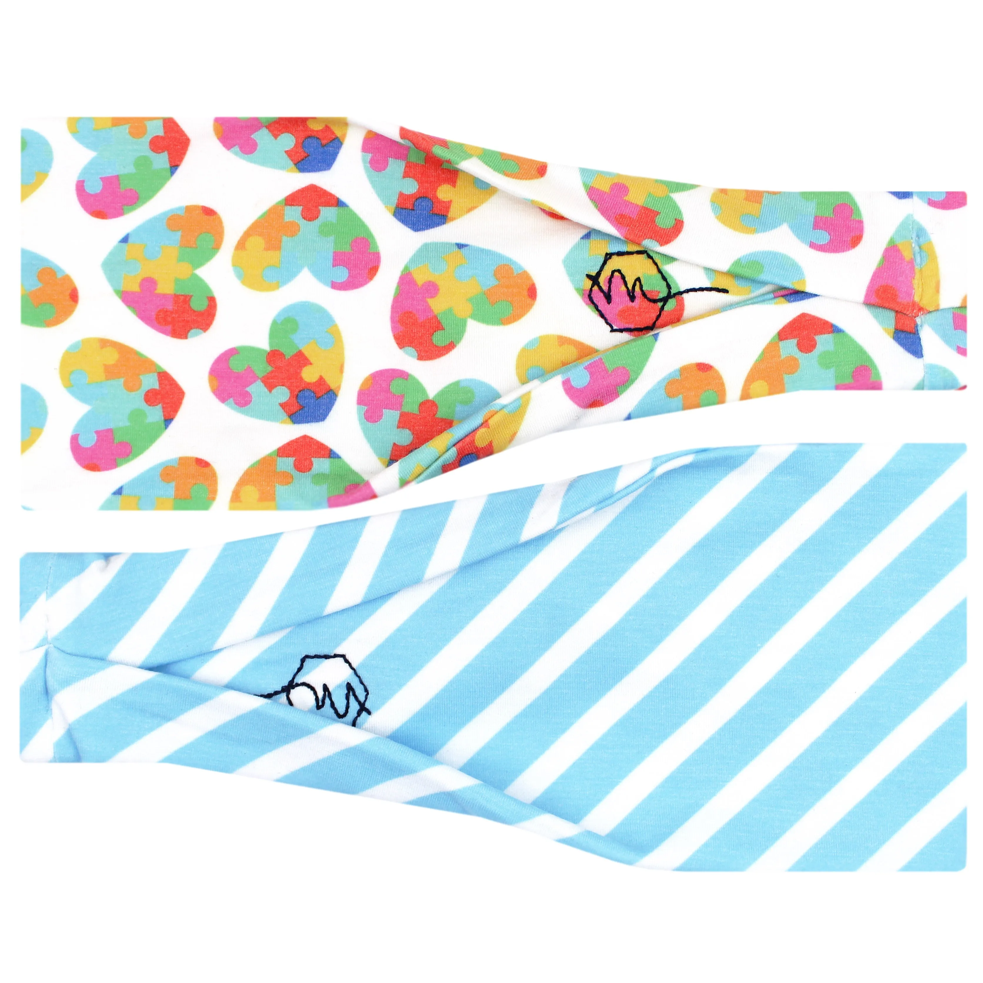 AUTISM AWARENESS - 4'' Headband sold by Maven Thread