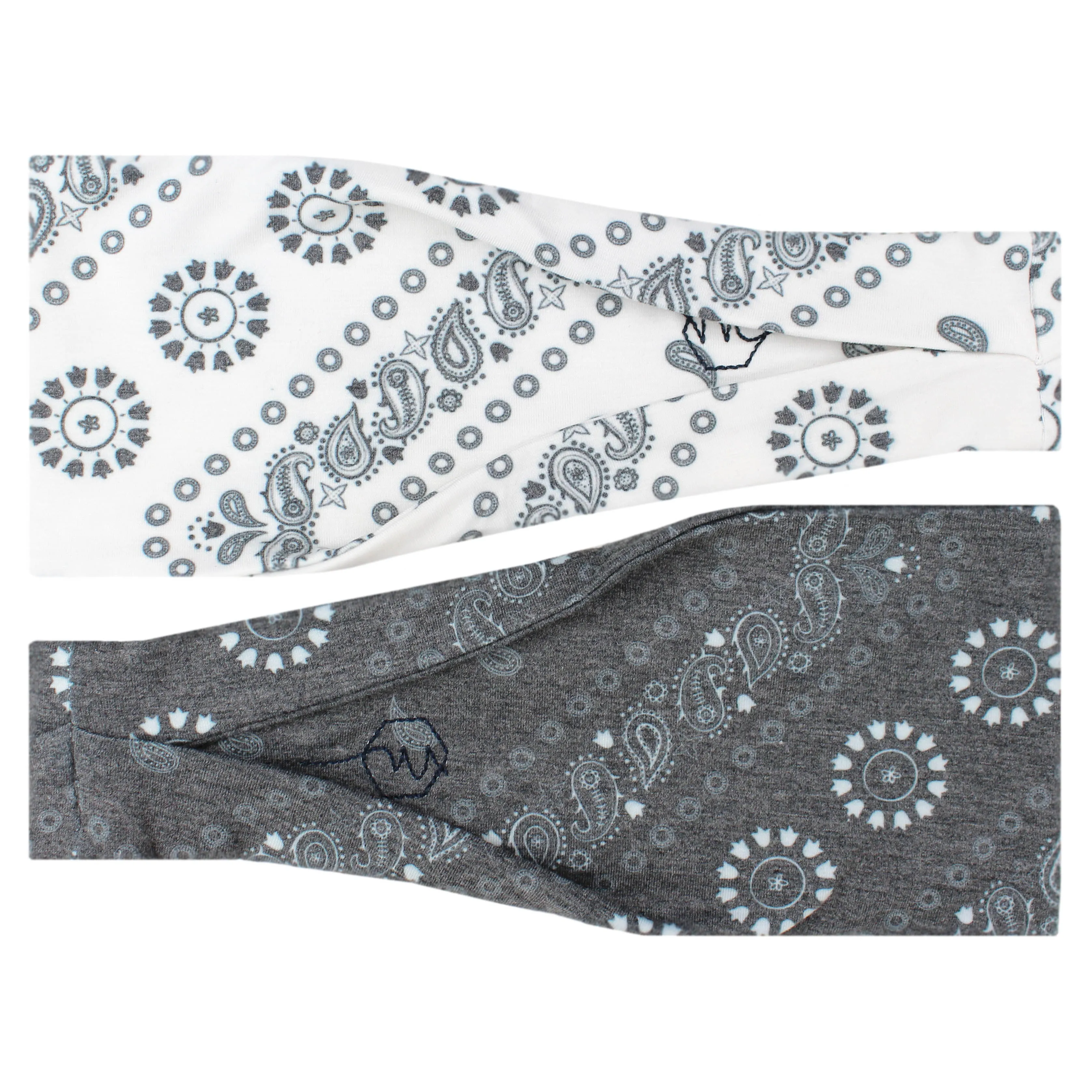 BANDANA B&W - 4'' Headband sold by Maven Thread