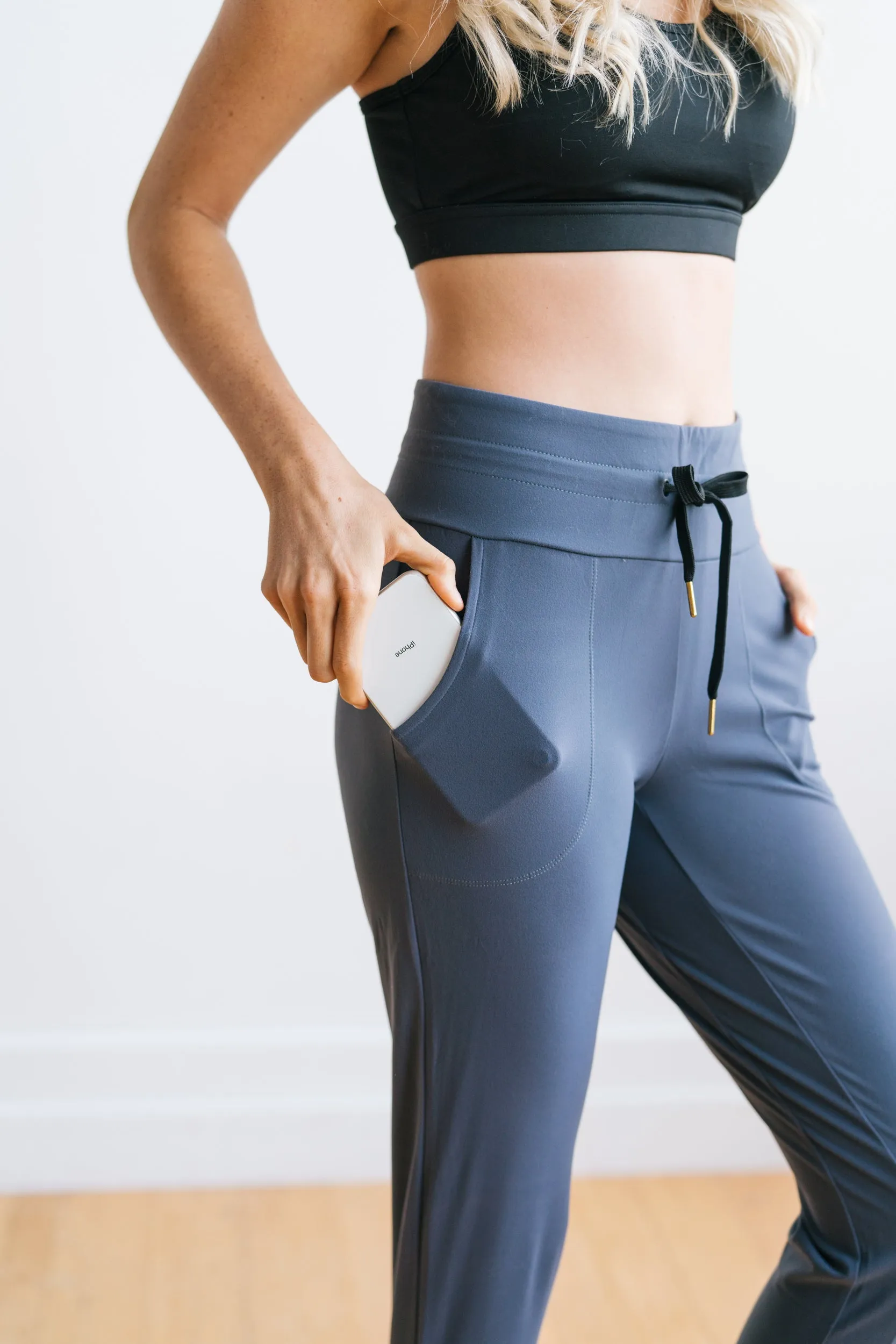 Warmup Joggers - Dusty Blue | MT LUXE sold by Maven Thread product image thumbnail 3