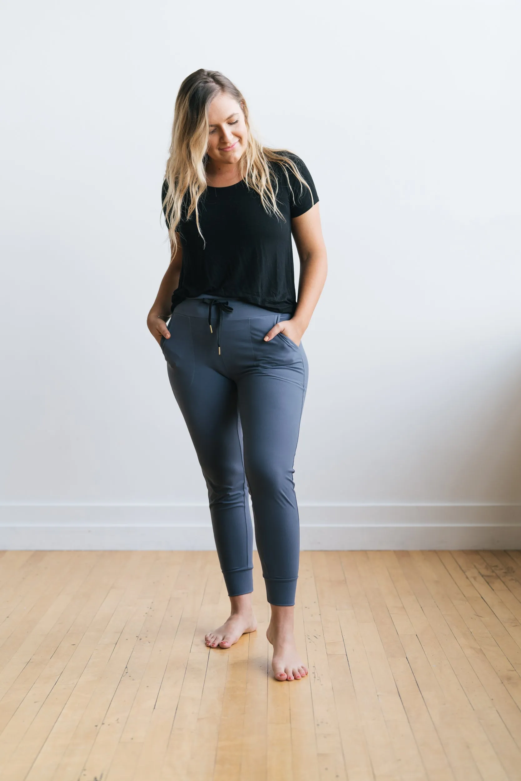 Warmup Joggers - Dusty Blue | MT LUXE sold by Maven Thread product image thumbnail 4