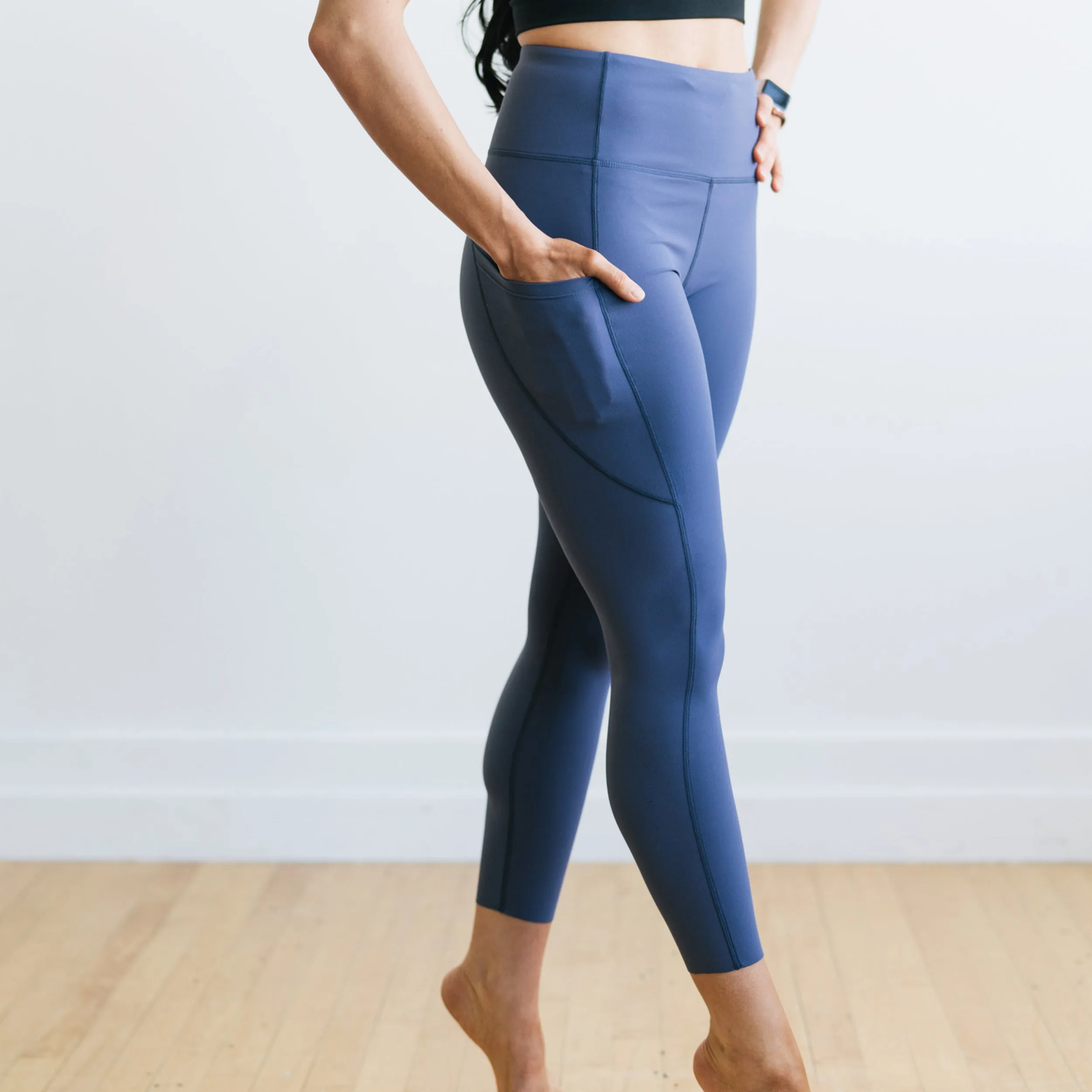 Focus Leggings - Storm Blue | MT LUXE sold by Maven Thread