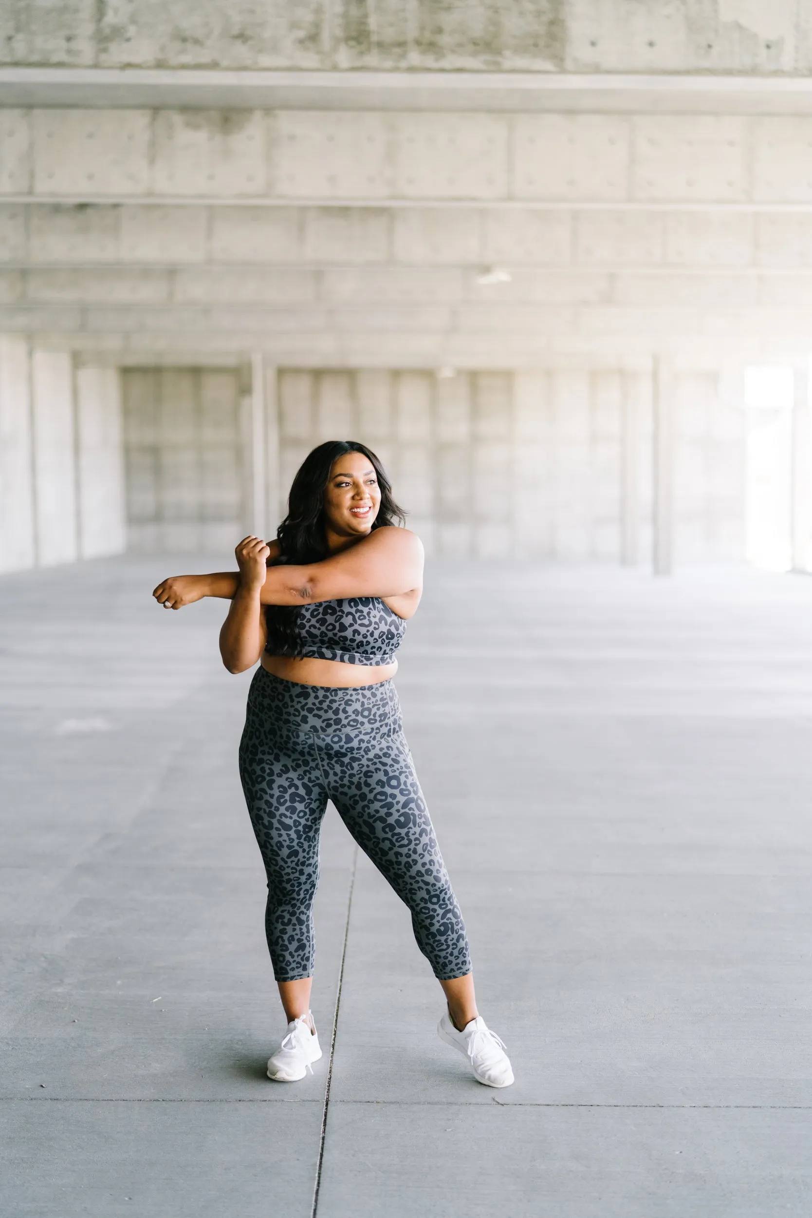 Courage Sports Bra - Gray Leopard | MT SPORT sold by Maven Thread product image thumbnail 3