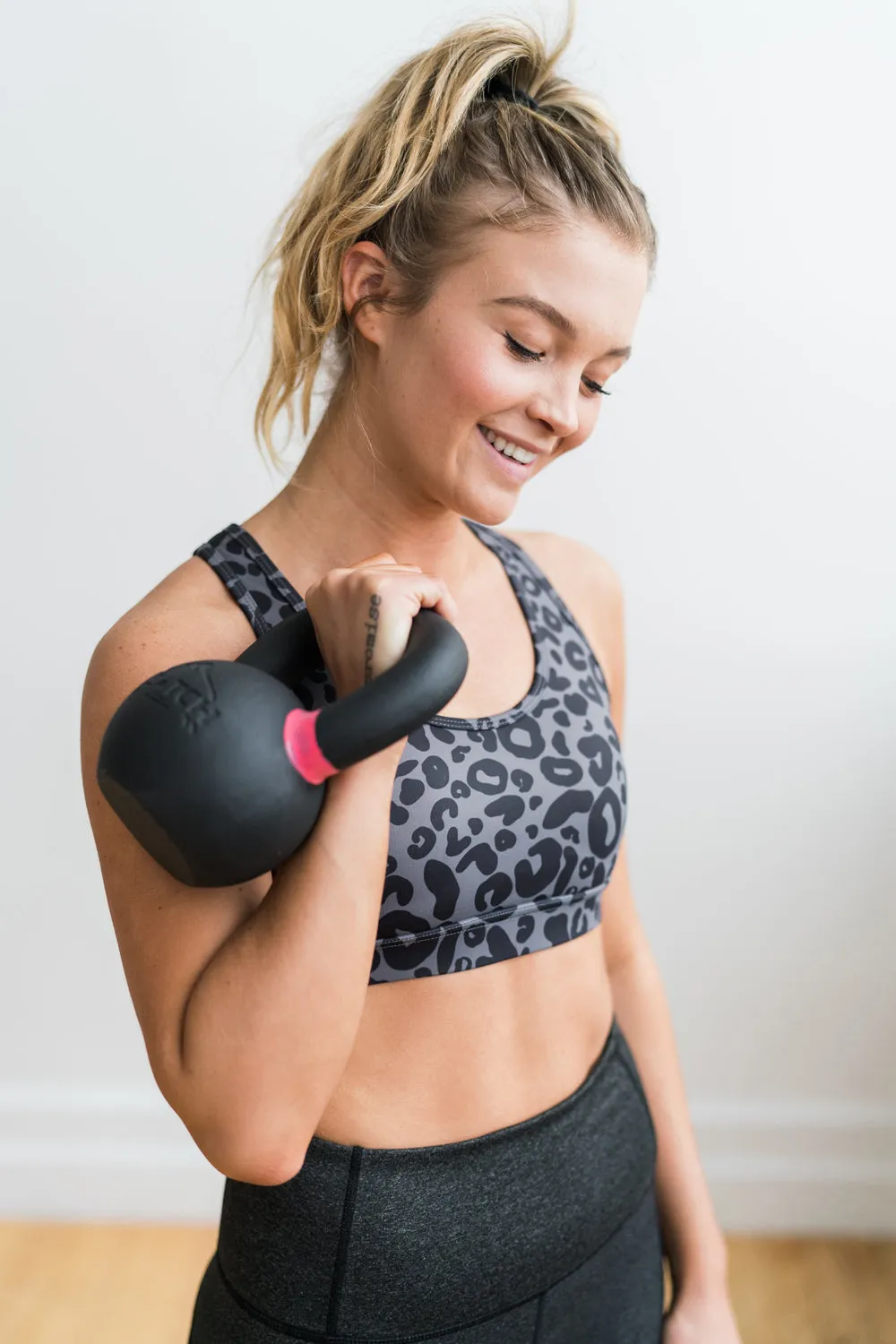 Courage Sports Bra - Gray Leopard | MT SPORT sold by Maven Thread product image thumbnail 2