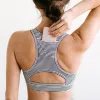 Power Sports Bra - B&W Stripe | MT SPORT sold by Maven Thread