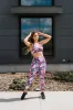 Power Sports Bra - Maroon Floral | MT SPORT sold by Maven Thread