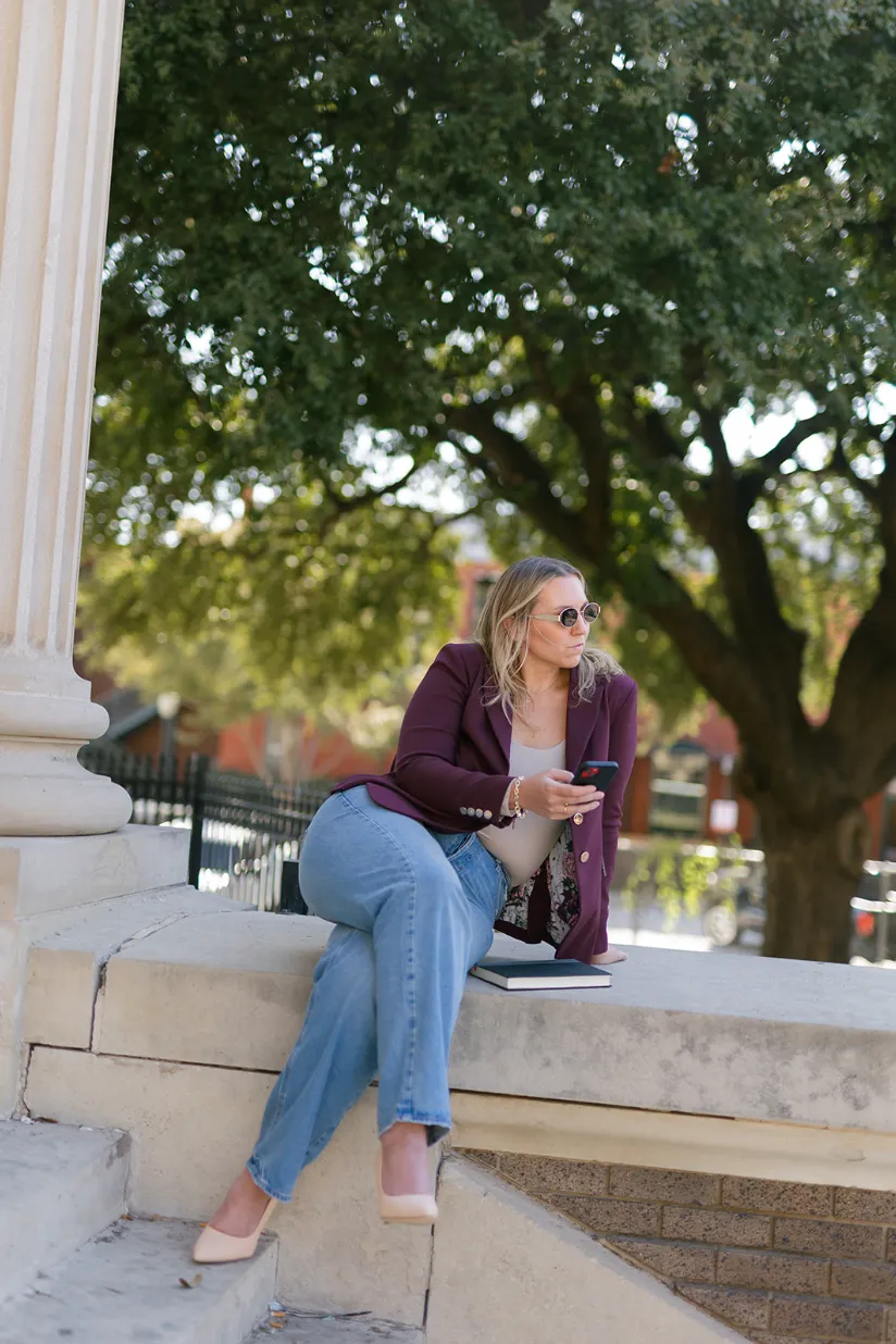 Julie's Summer Wine | Women's Bordeaux Adaptable Blazer sold by PWR MWN product image thumbnail 5