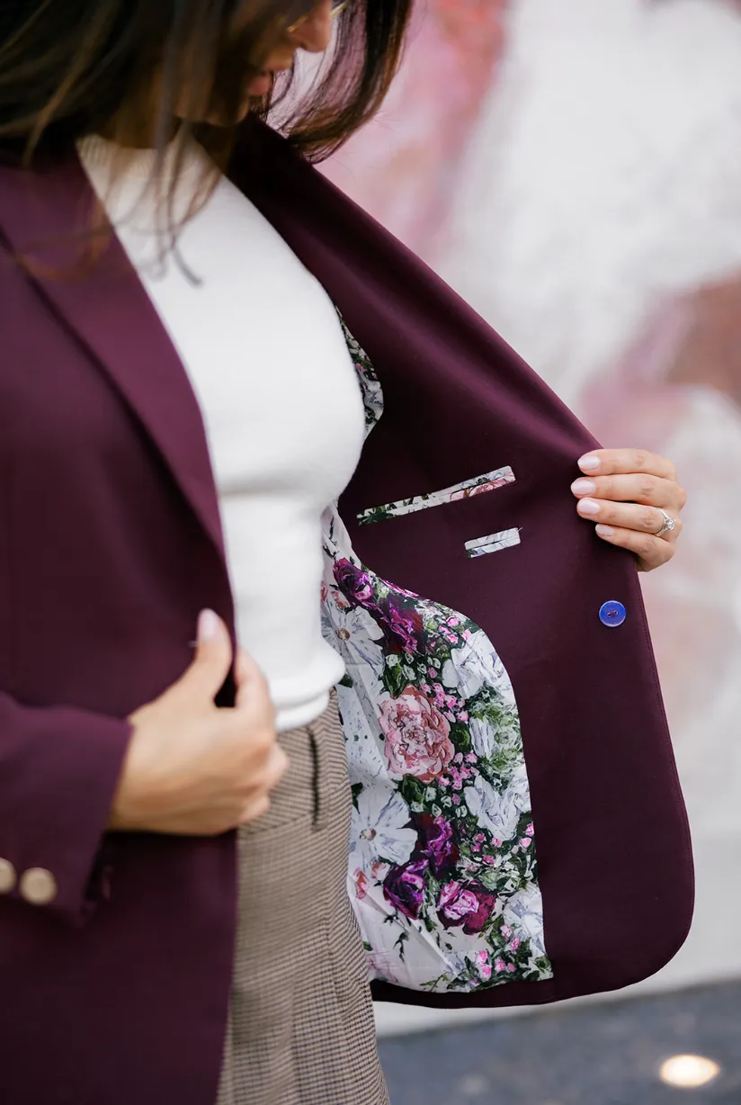 Julie's Summer Wine | Women's Bordeaux Adaptable Blazer sold by PWR MWN product image thumbnail 2