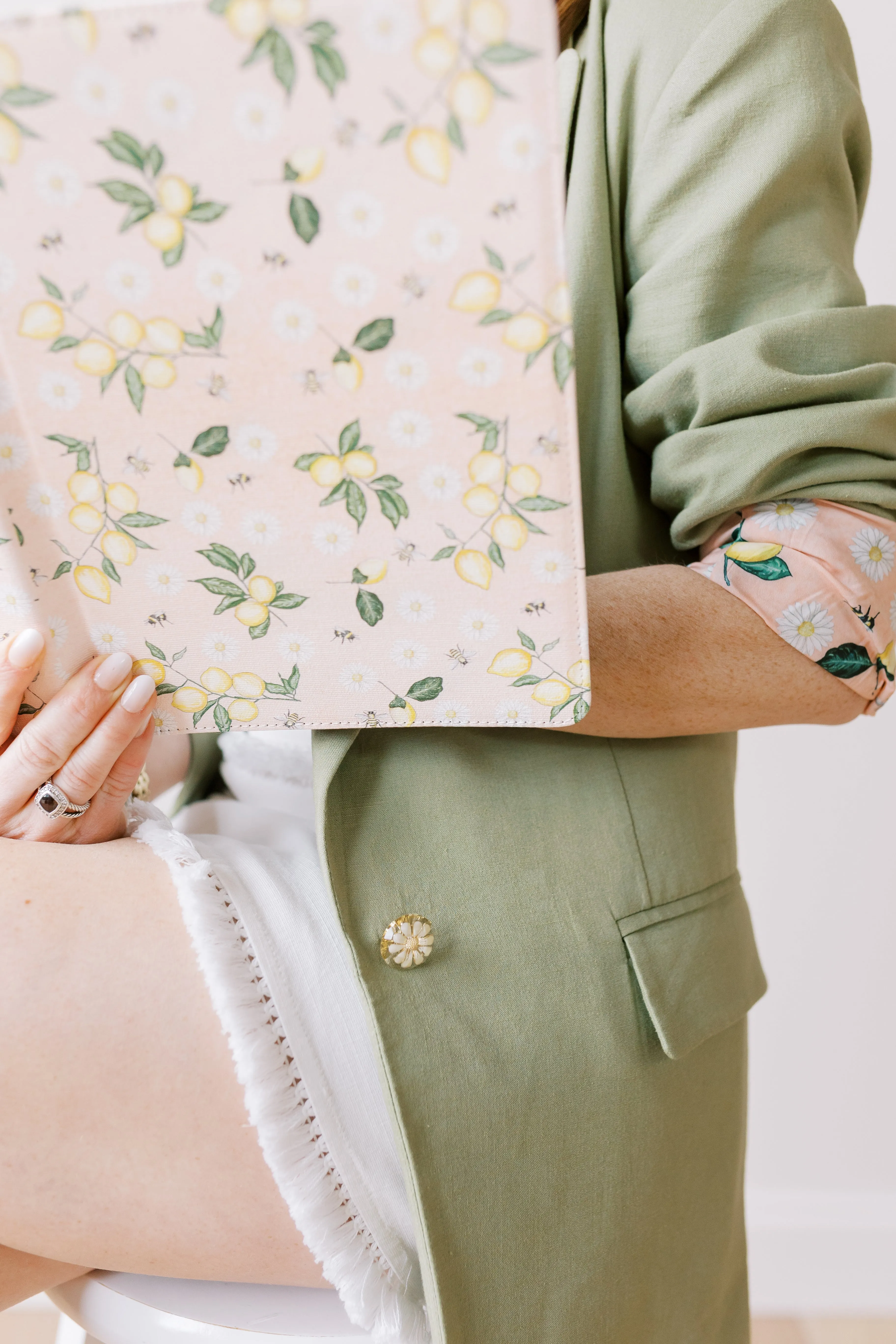 The Birds And The Bees | Women's Linen Blazer Suit Jacket sold by PWR MWN product image thumbnail 4