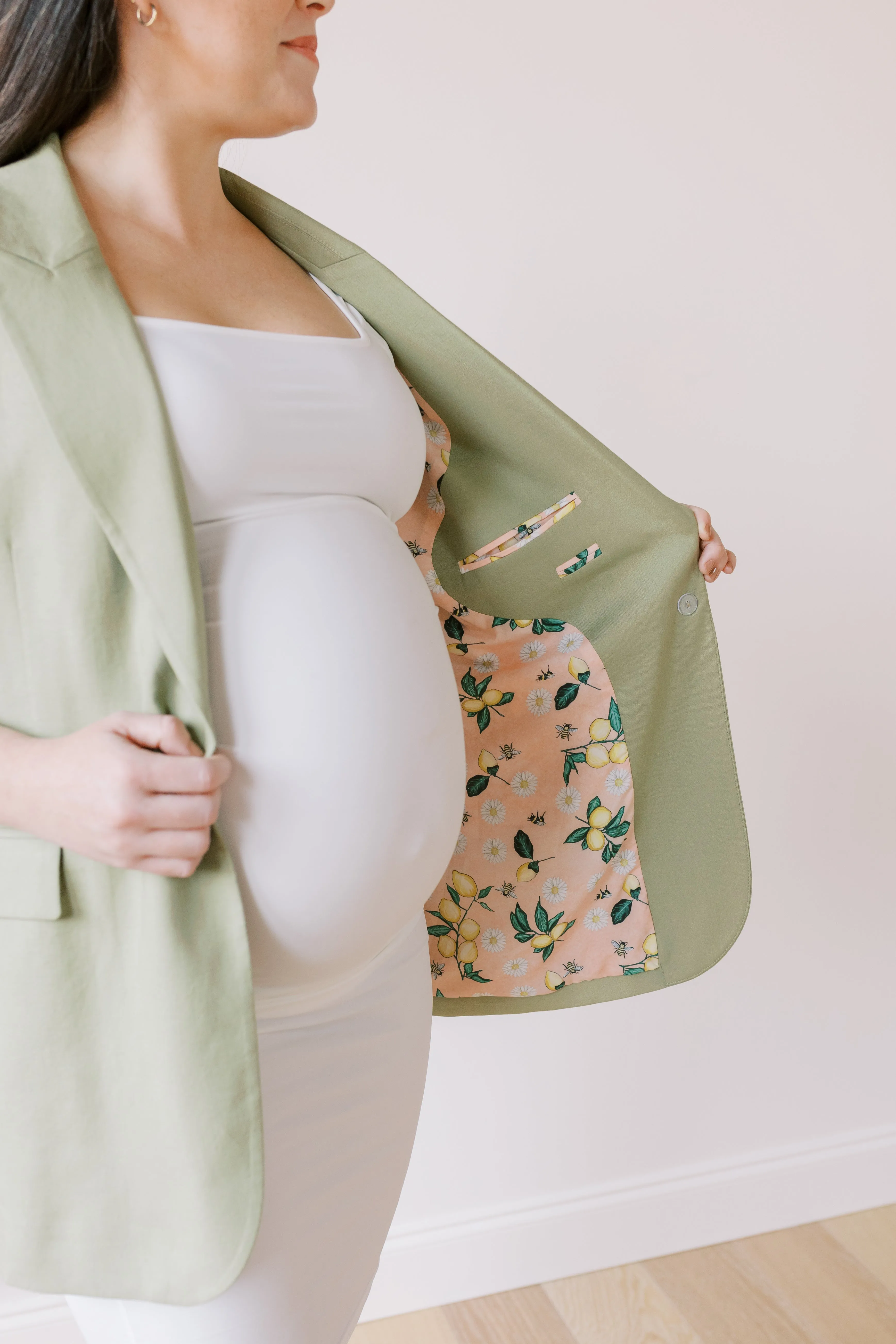 The Birds And The Bees | Women's Linen Blazer Suit Jacket sold by PWR MWN product image thumbnail 2