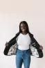 The Miss Noir | Women's Black Oversized Blazer Suit Jacket sold by PWR MWN
