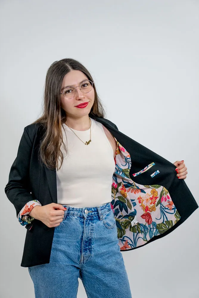 She Means Business | Women's Black Blazer Suit Jacket sold by PWR MWN product image thumbnail 4