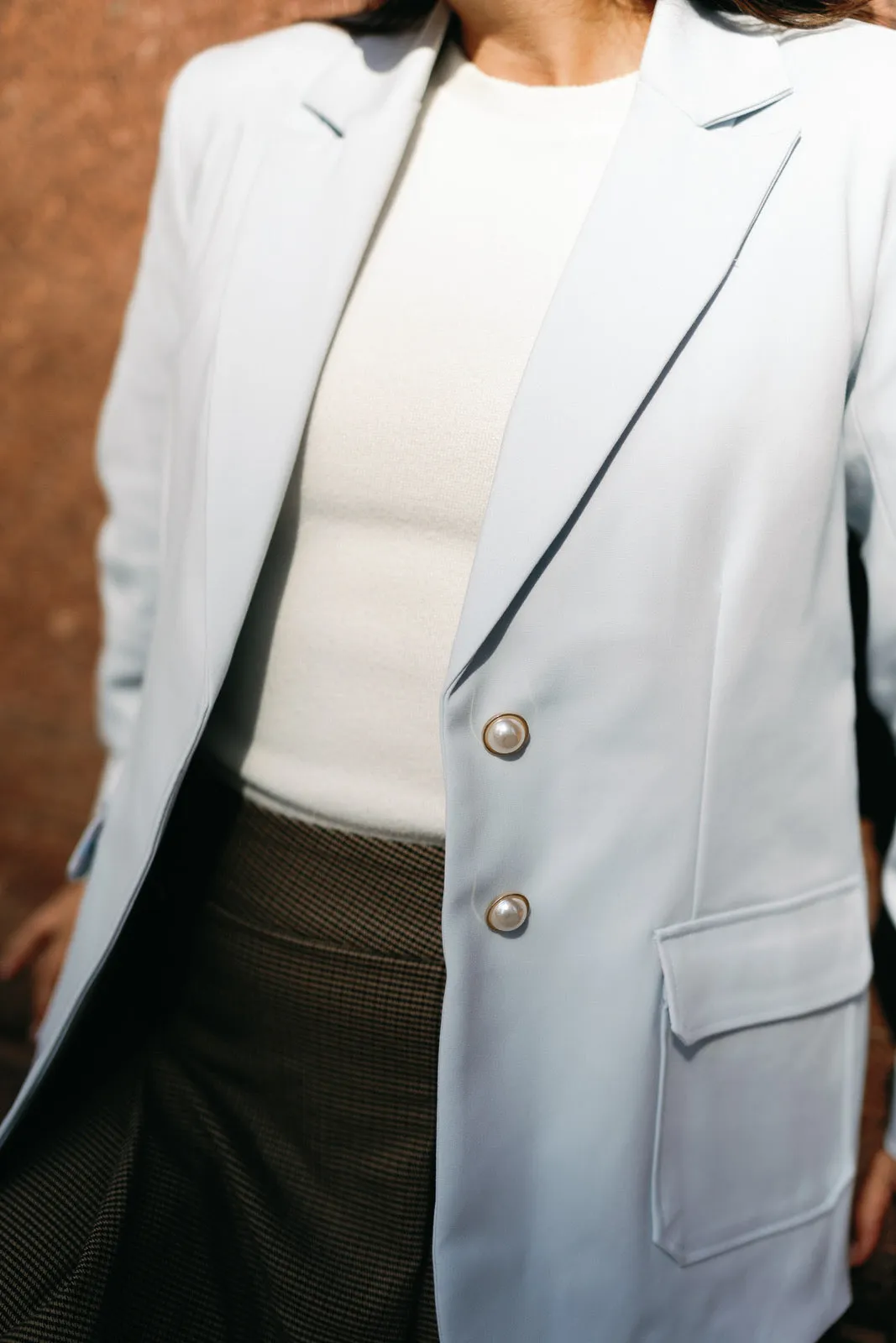 The "Blue Crush" Oversized Women's Blazer Suit Jacket sold by PWR MWN product image thumbnail 3