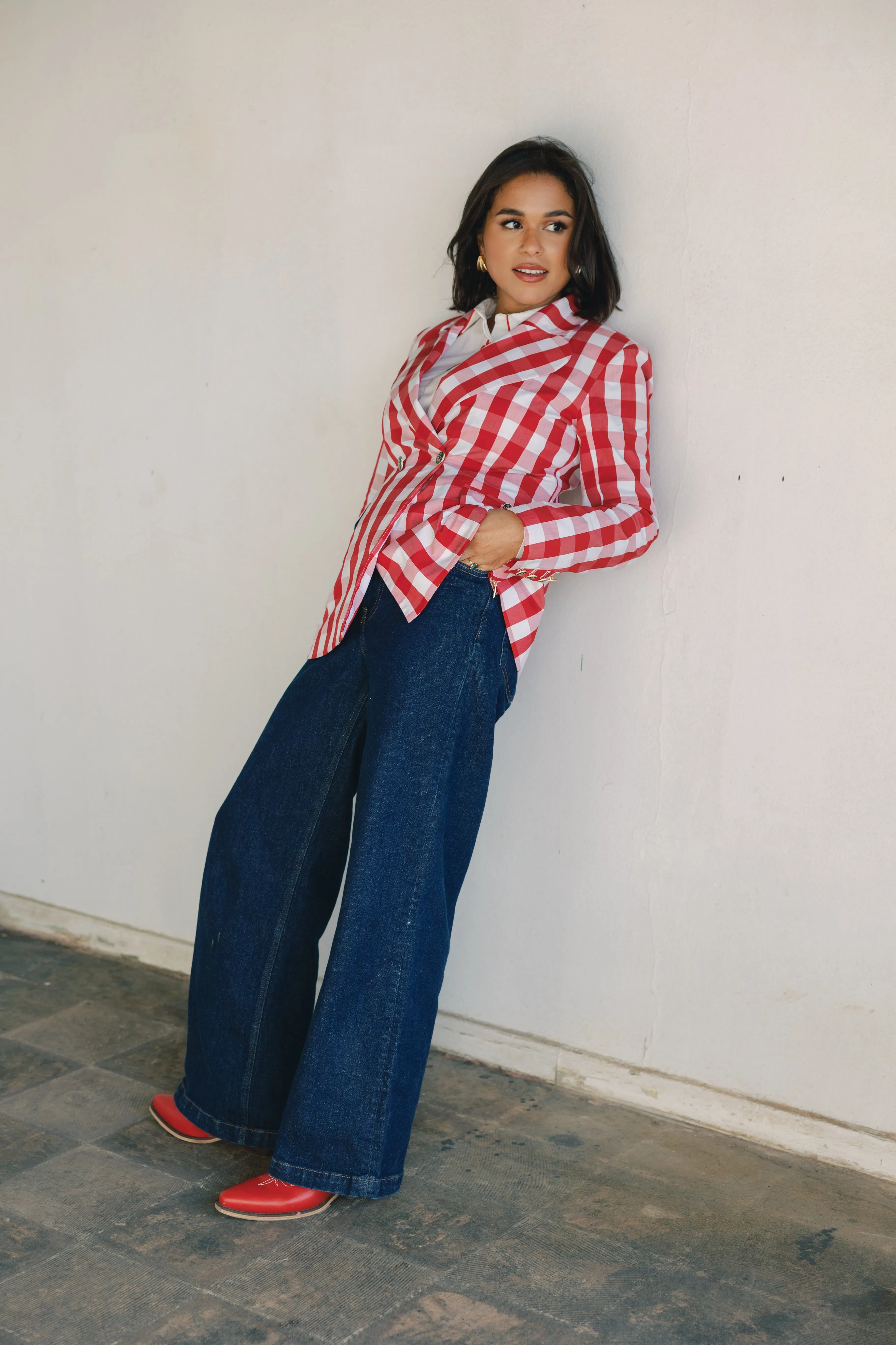 The Queen of Hearts | Red Plaid Blazer sold by PWR MWN product image thumbnail 5