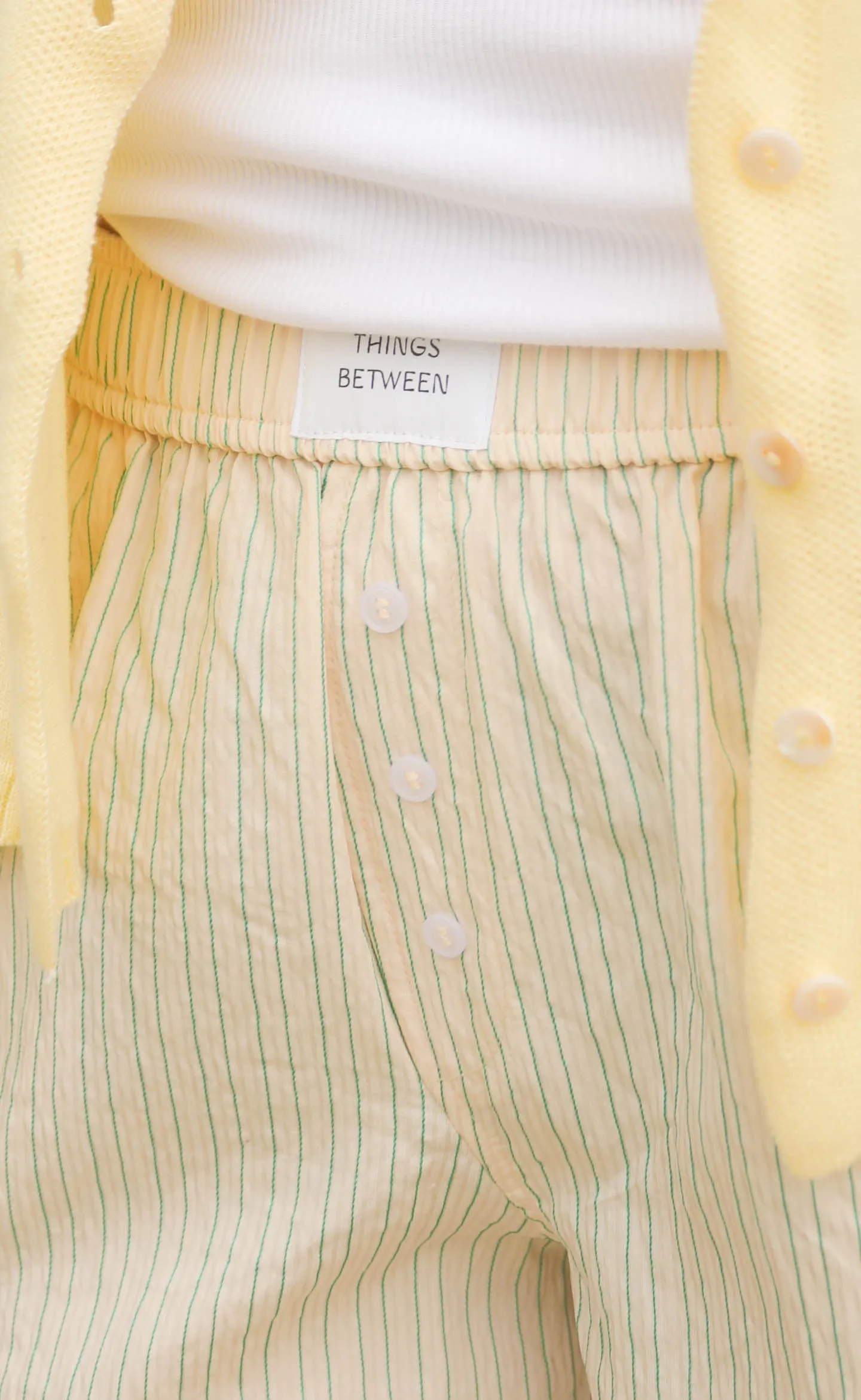 on my radar shorts - green sold by RIFFRAFF product image thumbnail 2