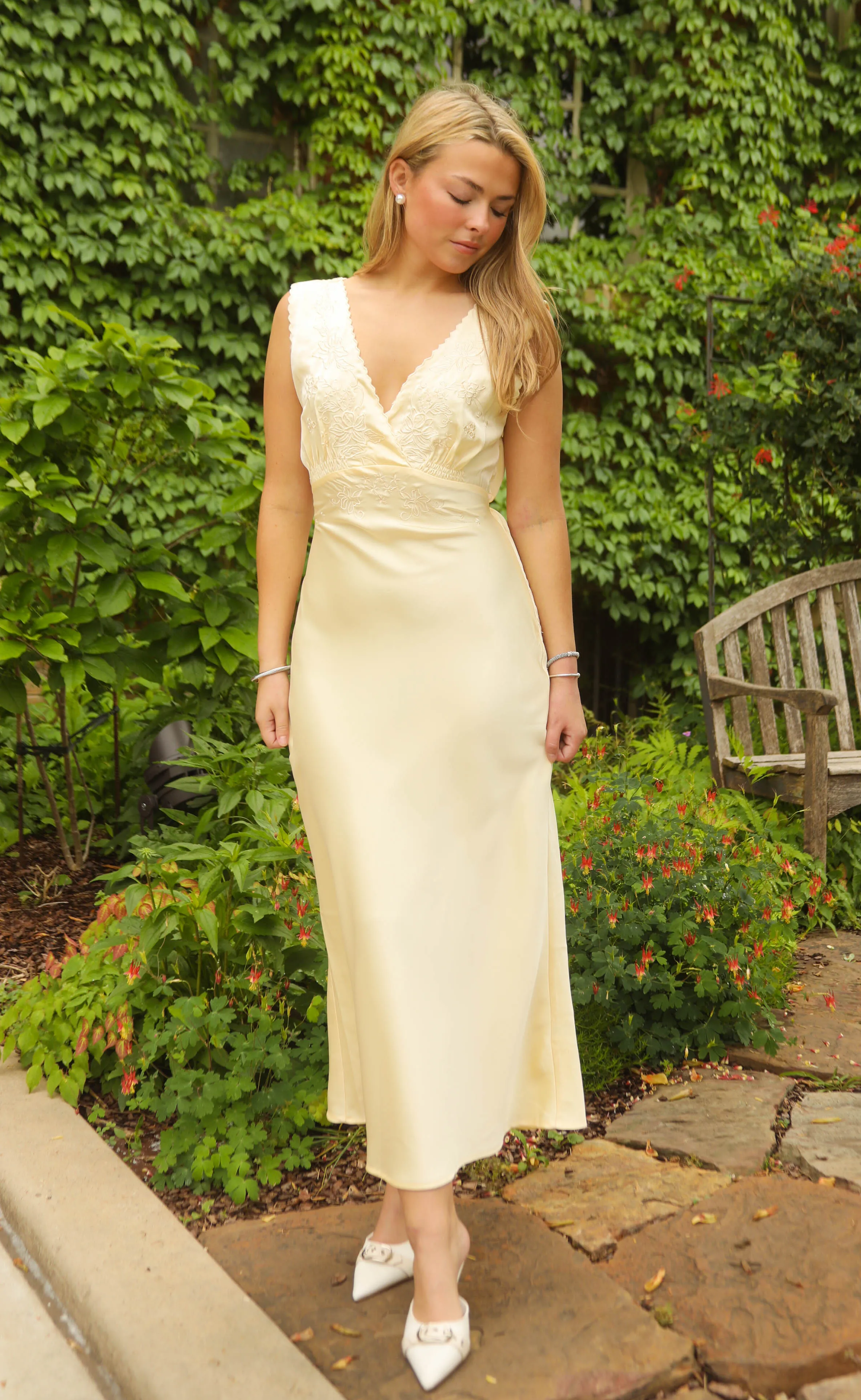 rhythm and blues maxi dress sold by RIFFRAFF