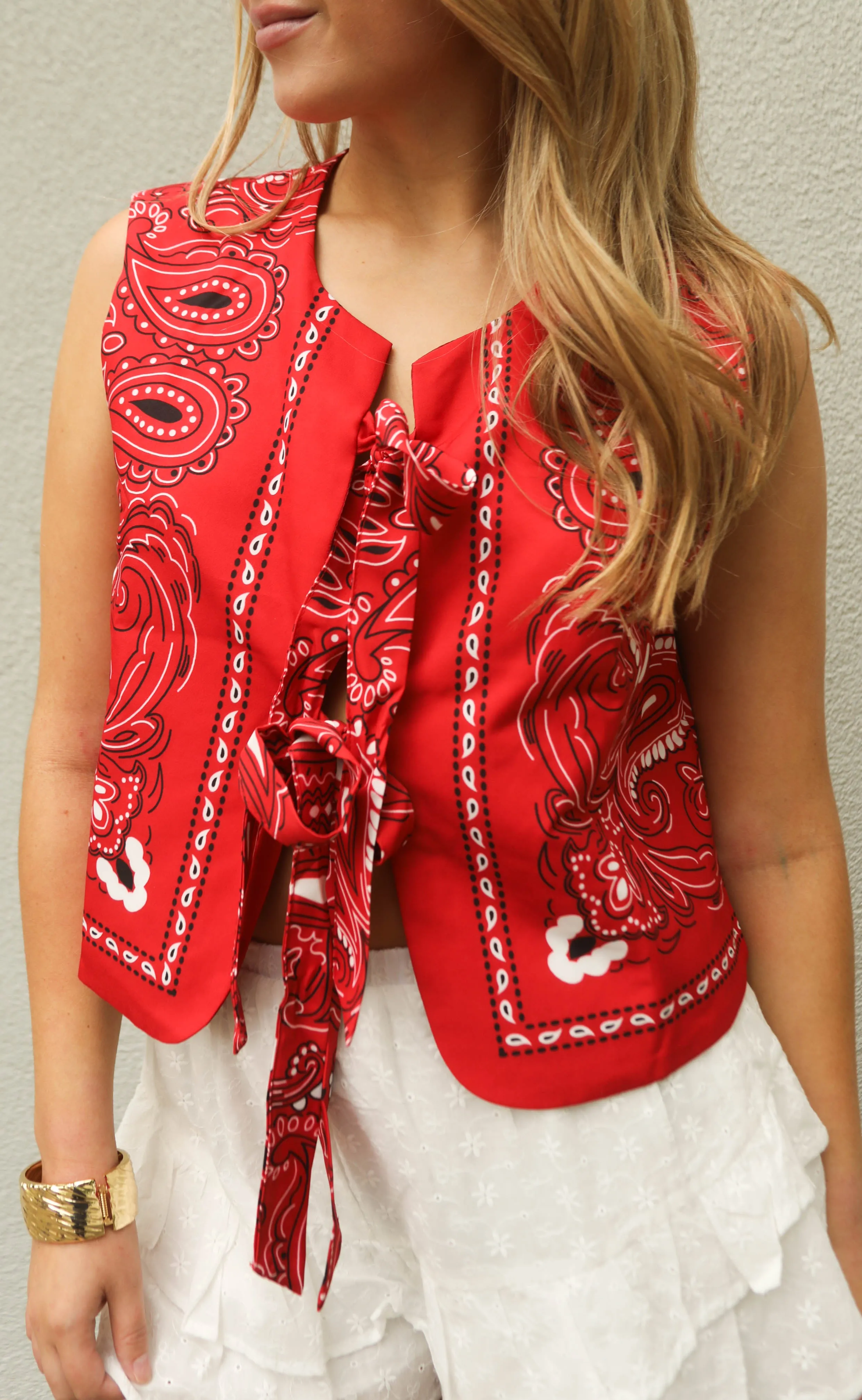 stagecoach bandana tie top sold by RIFFRAFF product image thumbnail 2