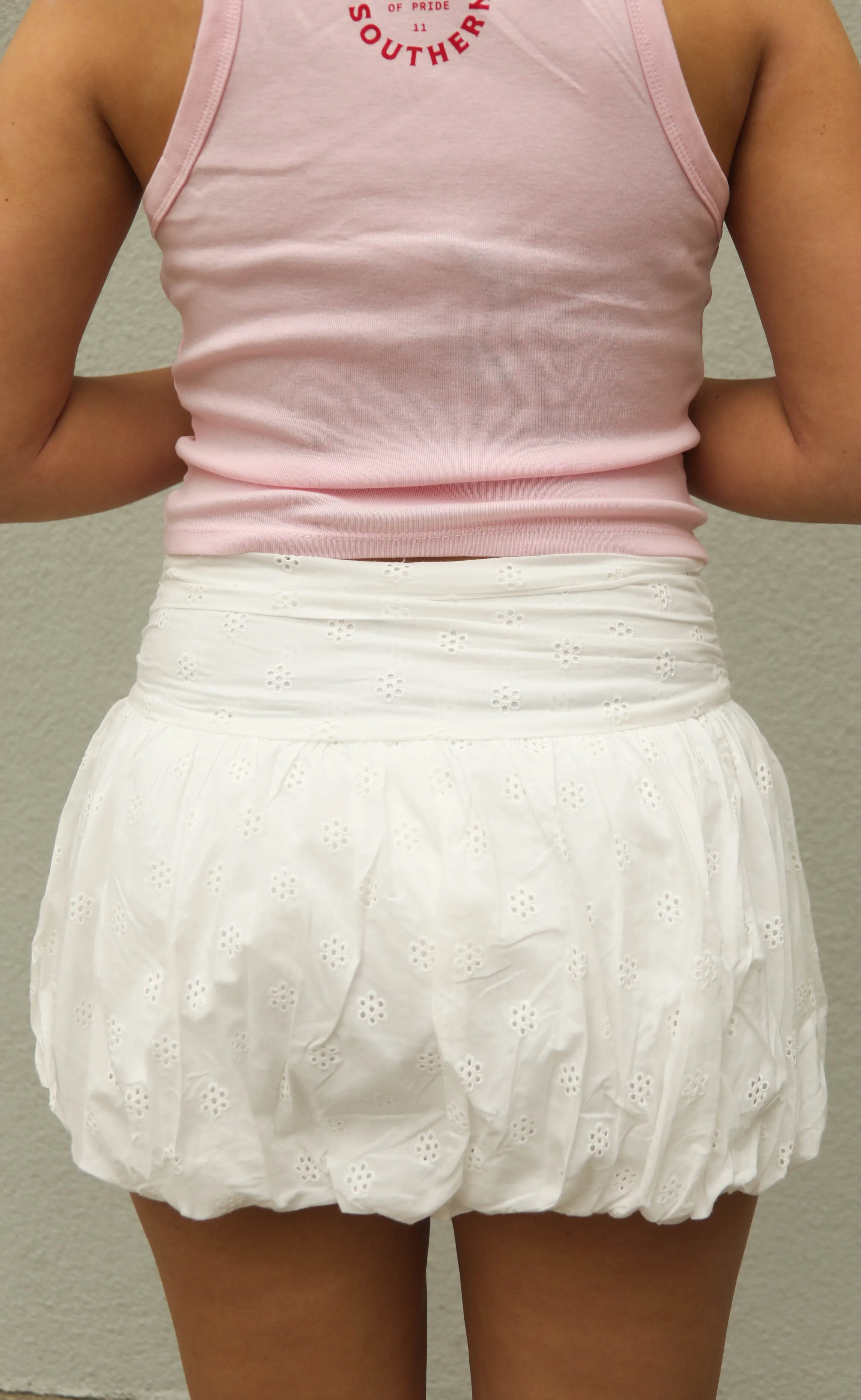 seven summers eyelet bubble mini skirt sold by RIFFRAFF product image thumbnail 2