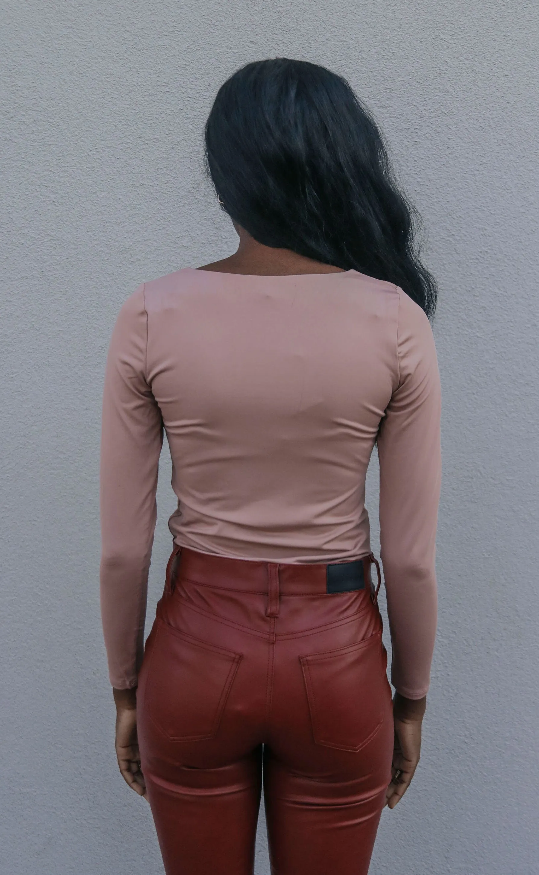 you first bodysuit - mauve sold by RIFFRAFF product image thumbnail 2