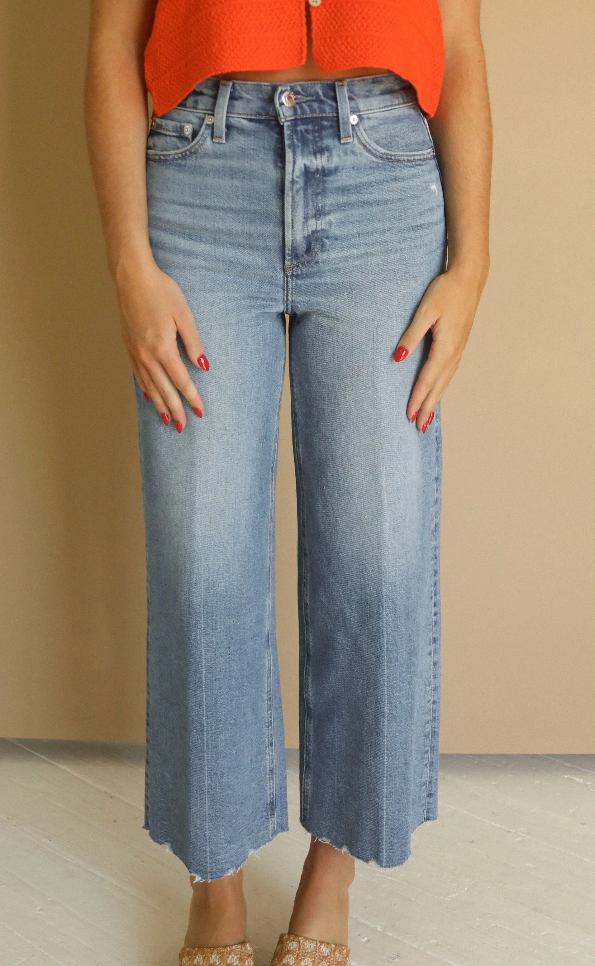 pistola: lana crop highrise ultra wide leg - rhythm vintage sold by RIFFRAFF