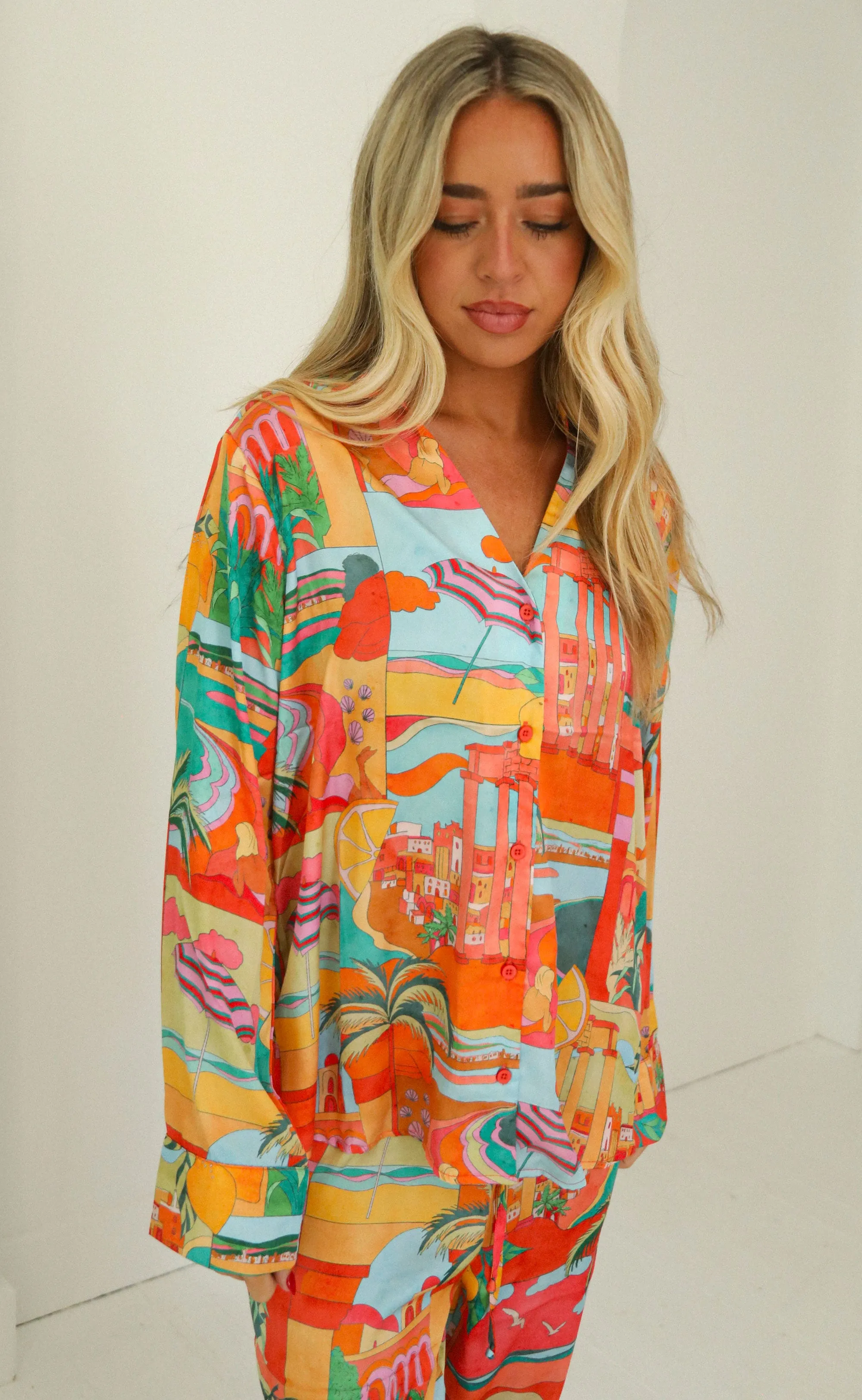 show me your mumu: early night pj set - postcards from italia sold by RIFFRAFF product image thumbnail 2