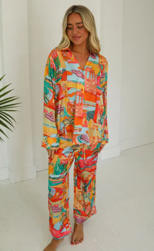 show me your mumu: early night pj set - postcards from italia sold by RIFFRAFF