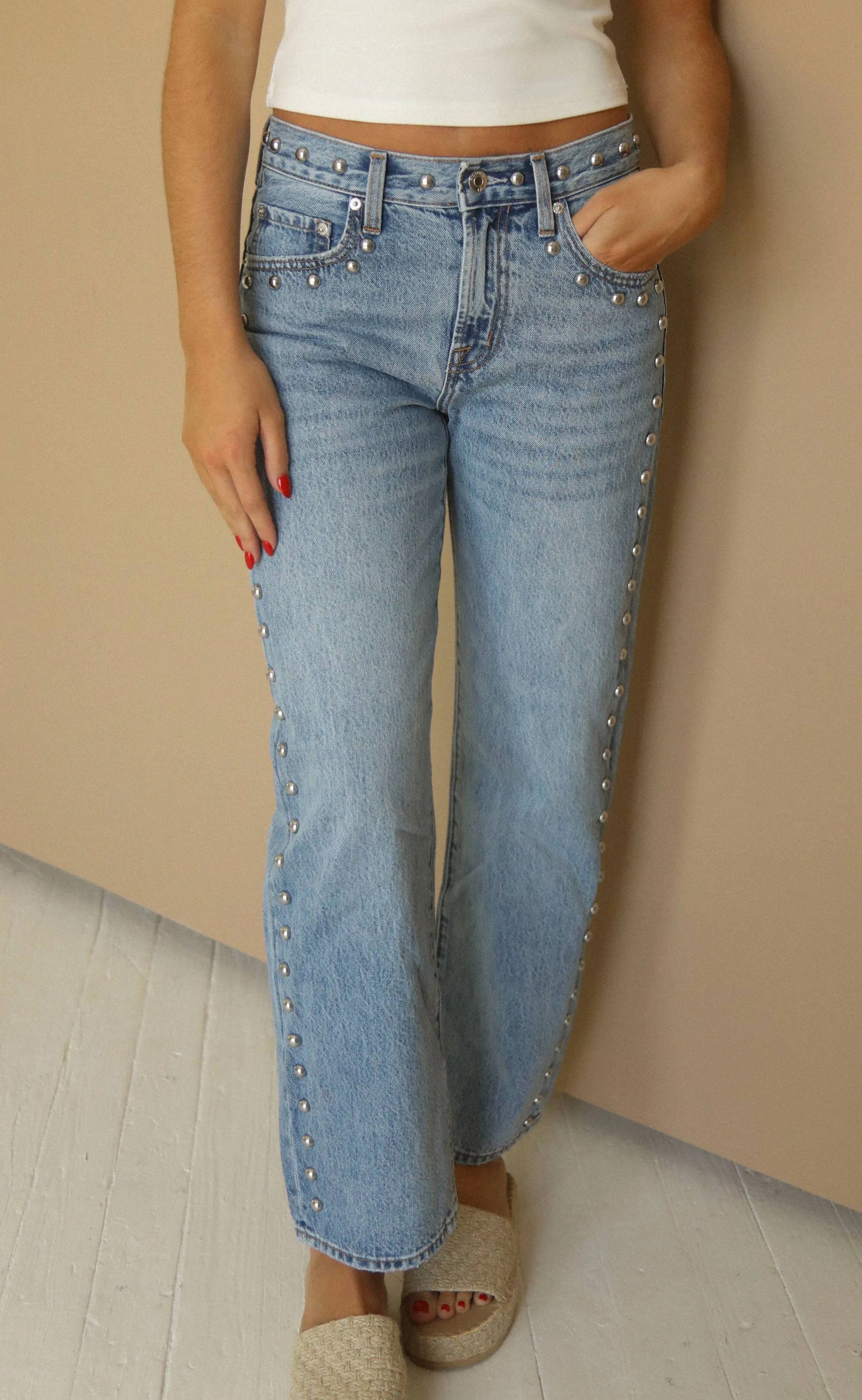 pistola: lexi mid rise bowed straight sold by RIFFRAFF product image thumbnail 2