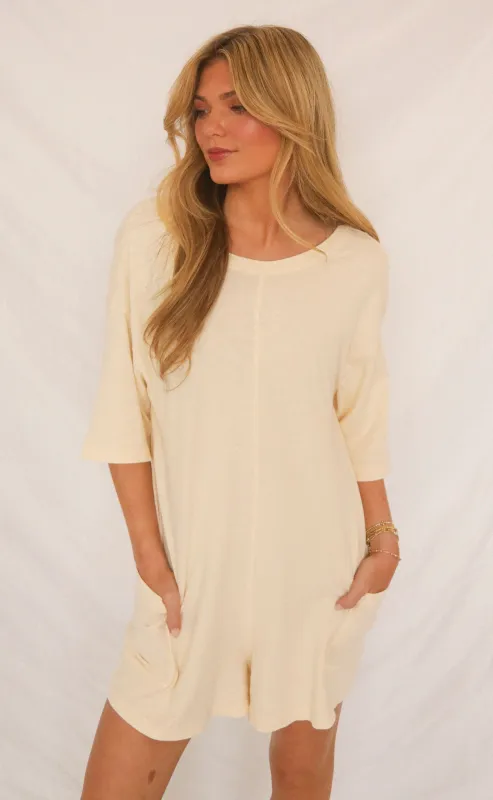 lucky that you love me romper sold by RIFFRAFF