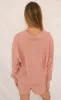 z supply: the perfect linen short - pink smoke sold by RIFFRAFF