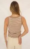 z supply: elin stripe rib tank - iced coffee sold by RIFFRAFF