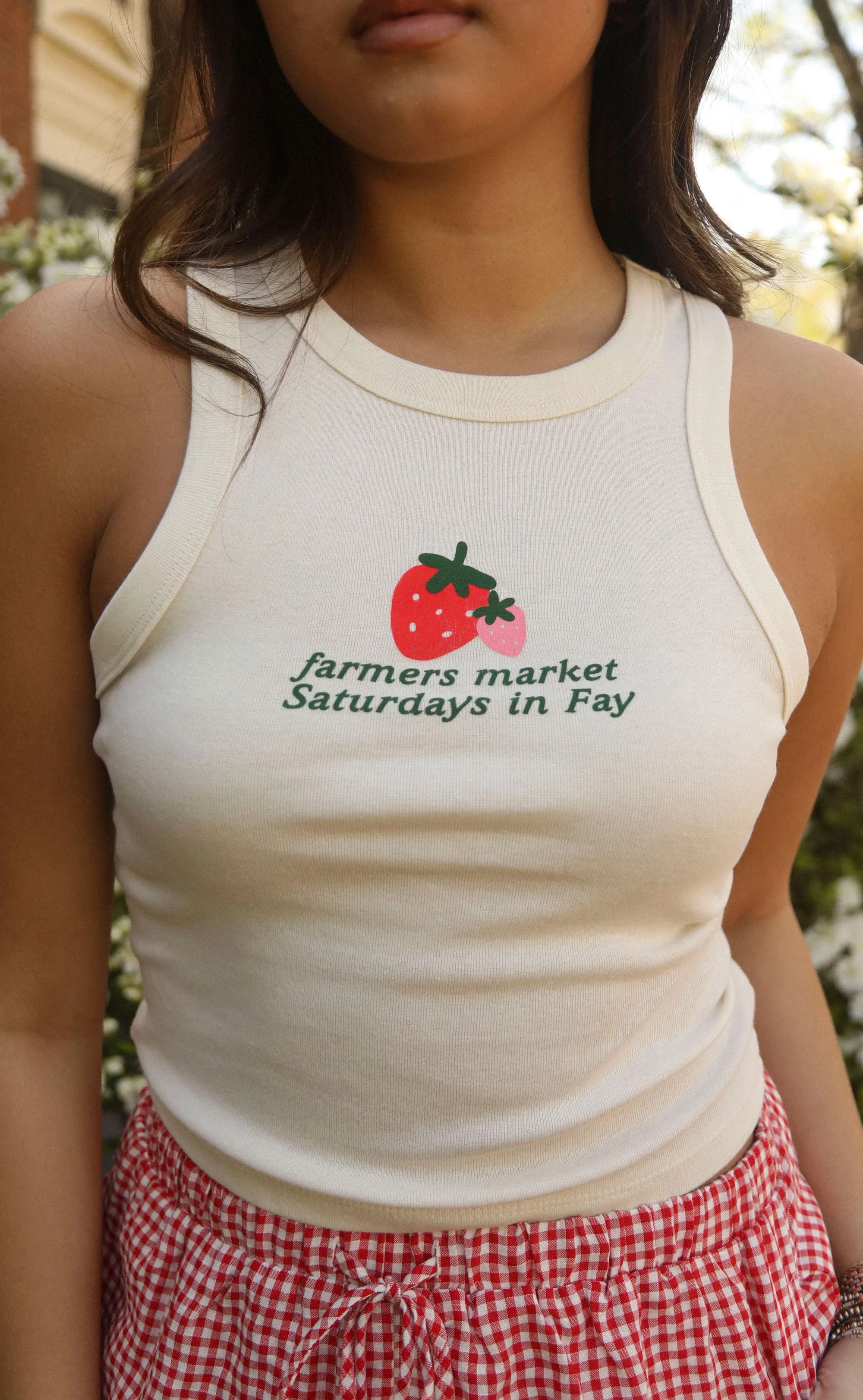 charlie southern: fayetteville strawberry tank sold by RIFFRAFF