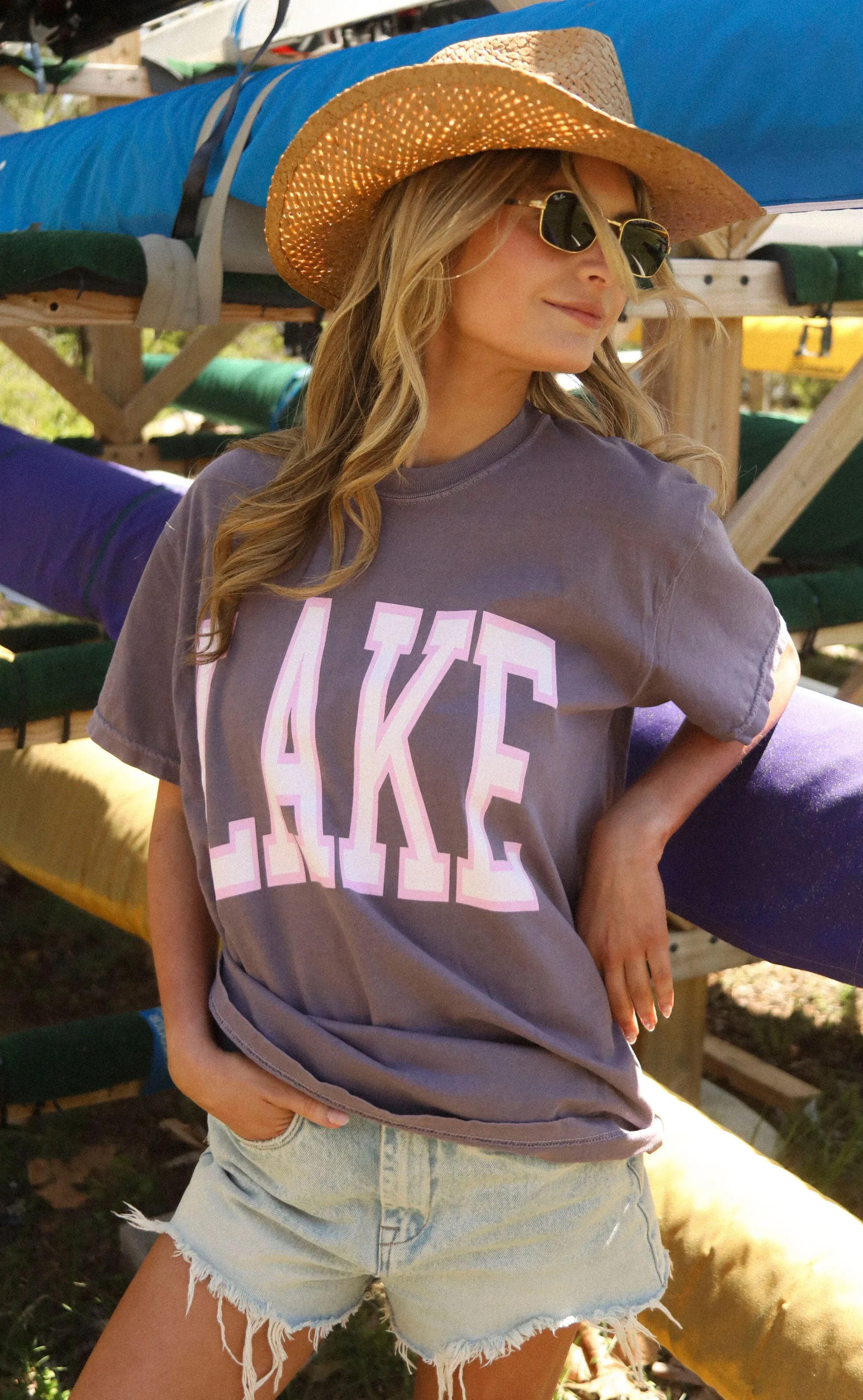 charlie southern: classic lake tee - purple sold by RIFFRAFF product image thumbnail 3