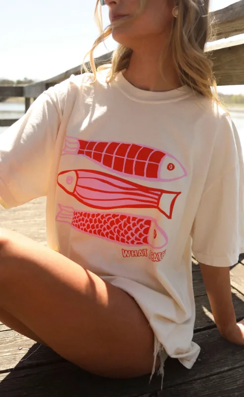 charlie southern: what a catch fish tee sold by RIFFRAFF