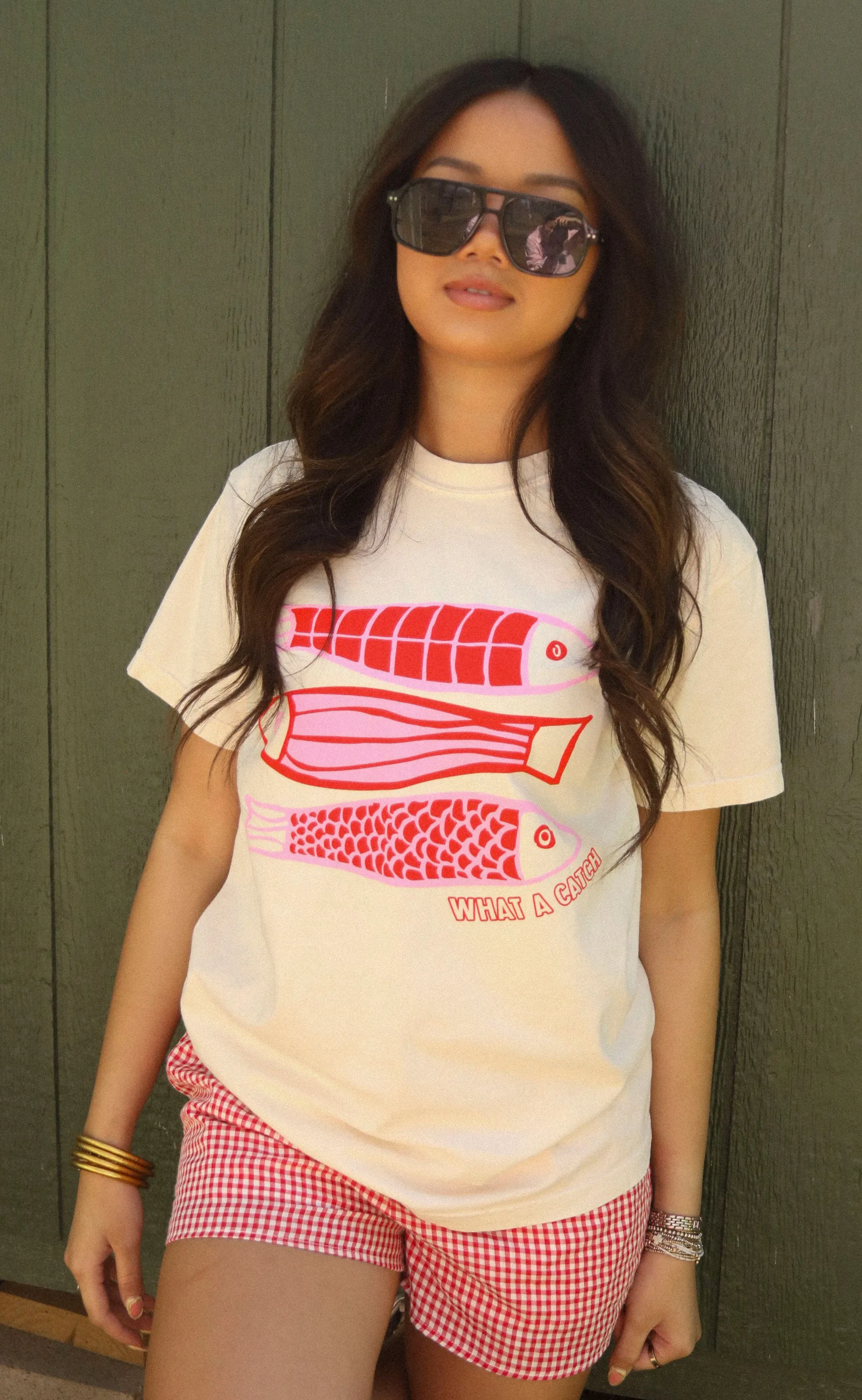 charlie southern: what a catch fish tee sold by RIFFRAFF product image thumbnail 2