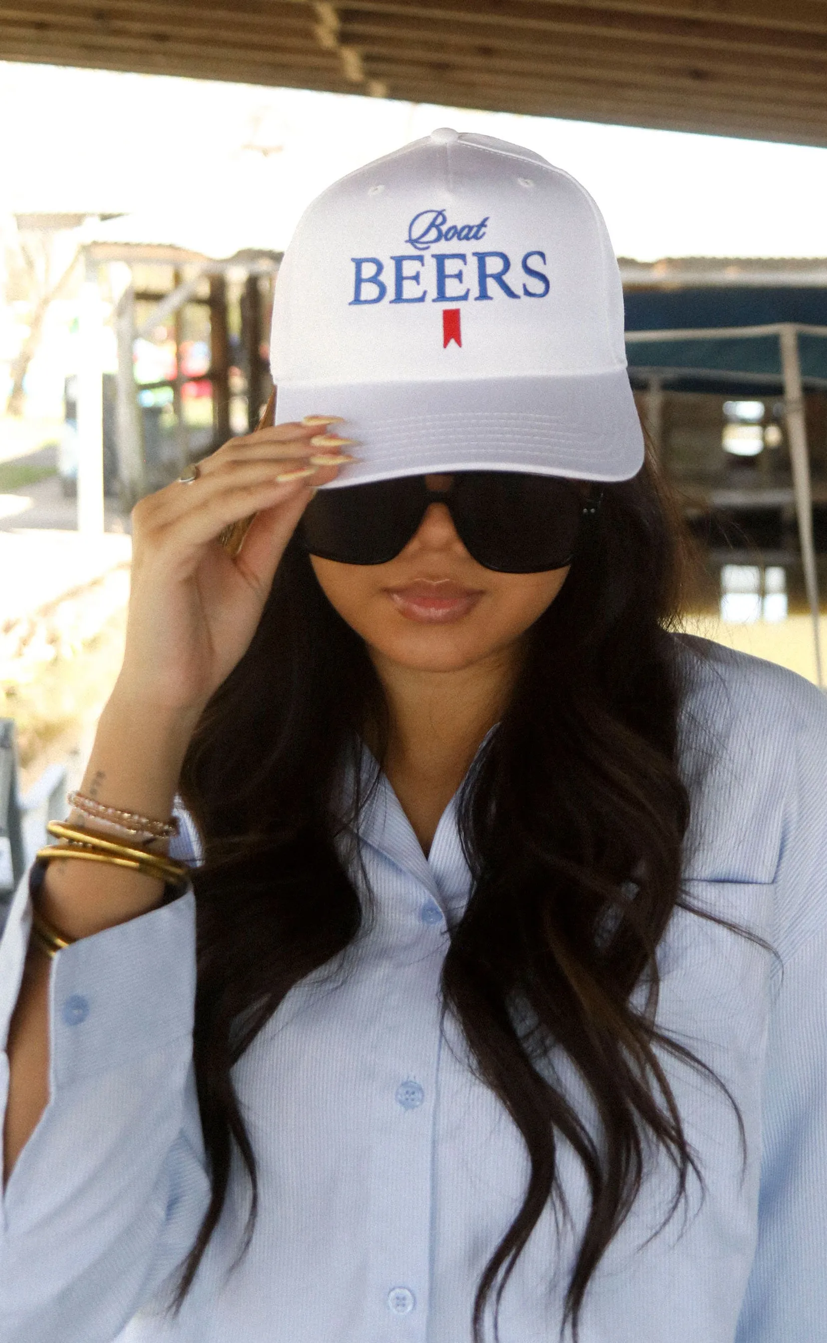 charlie southern: boat beers trucker hat sold by RIFFRAFF