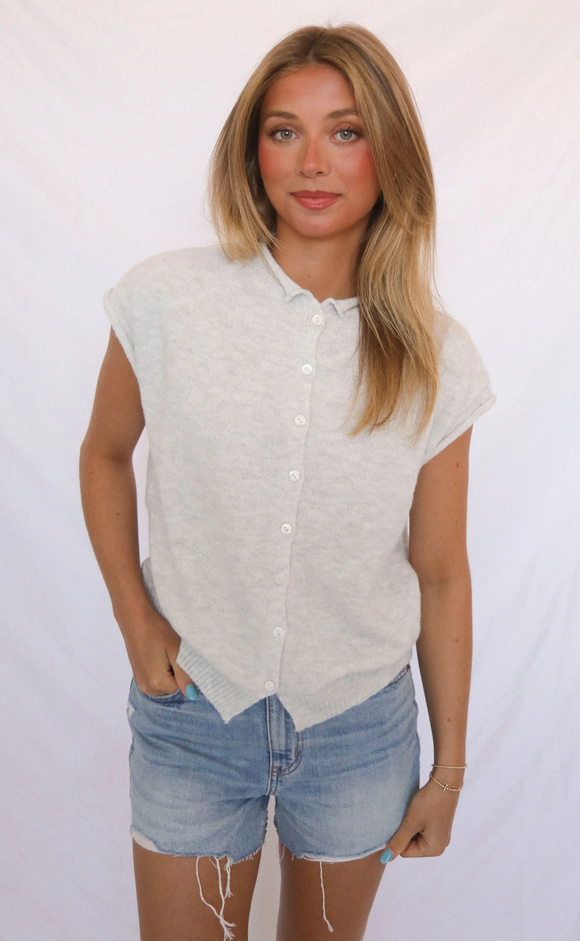 our hearts are free cardigan - grey sold by RIFFRAFF